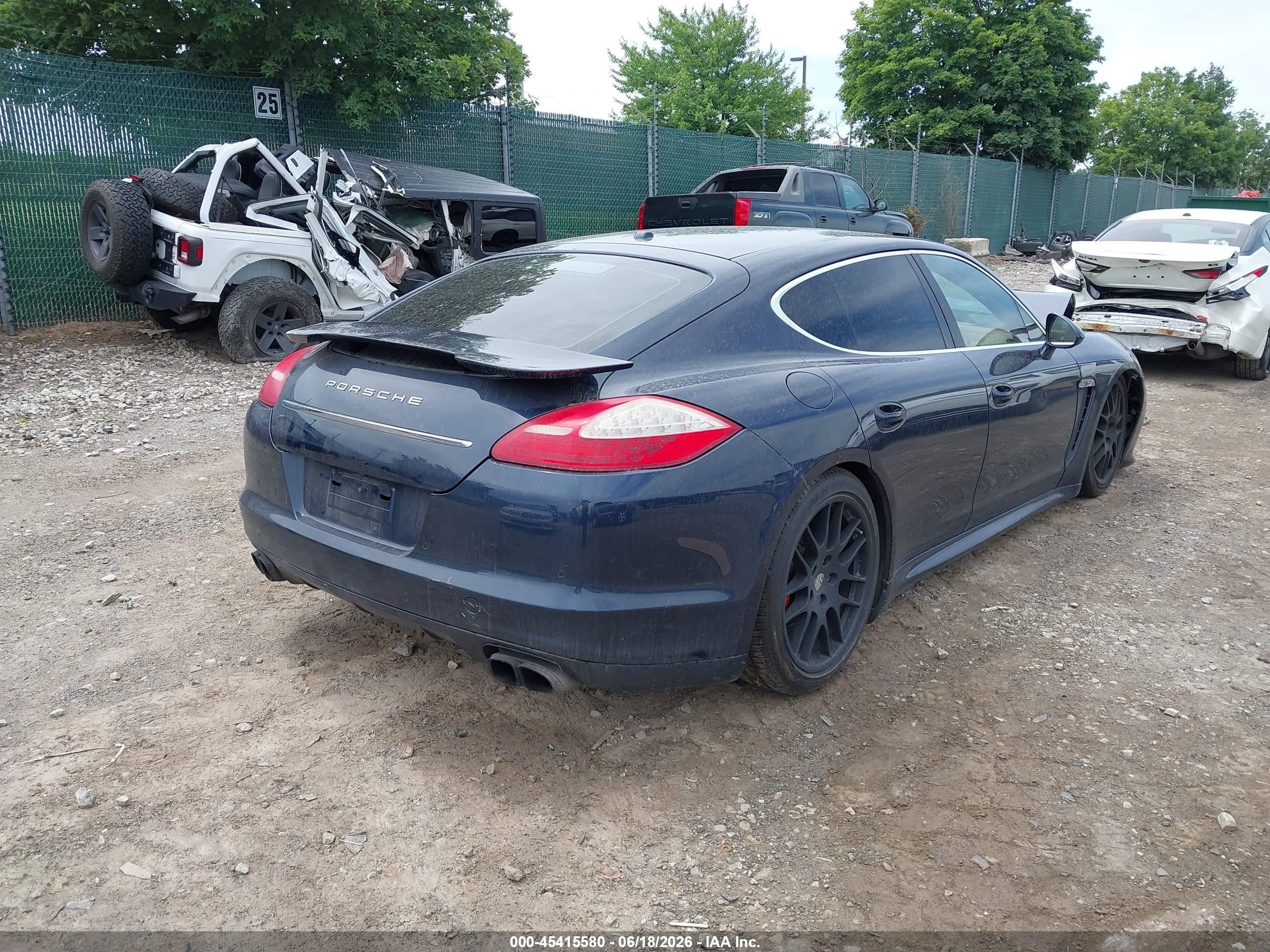 2011 Porsche Panamera 4s Dark Blue vin: WP0AB2A75BL061898