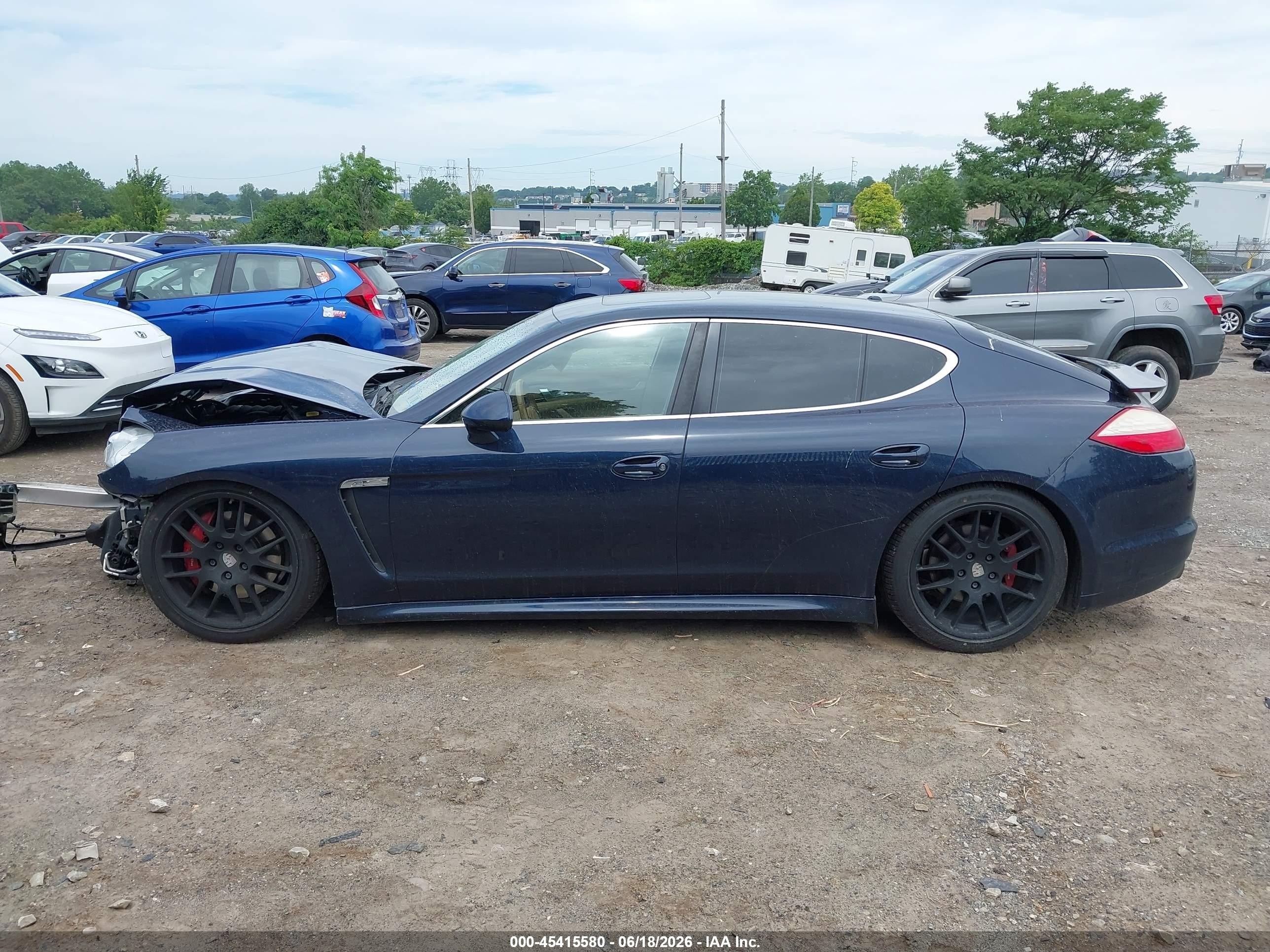 2011 Porsche Panamera 4s Dark Blue vin: WP0AB2A75BL061898