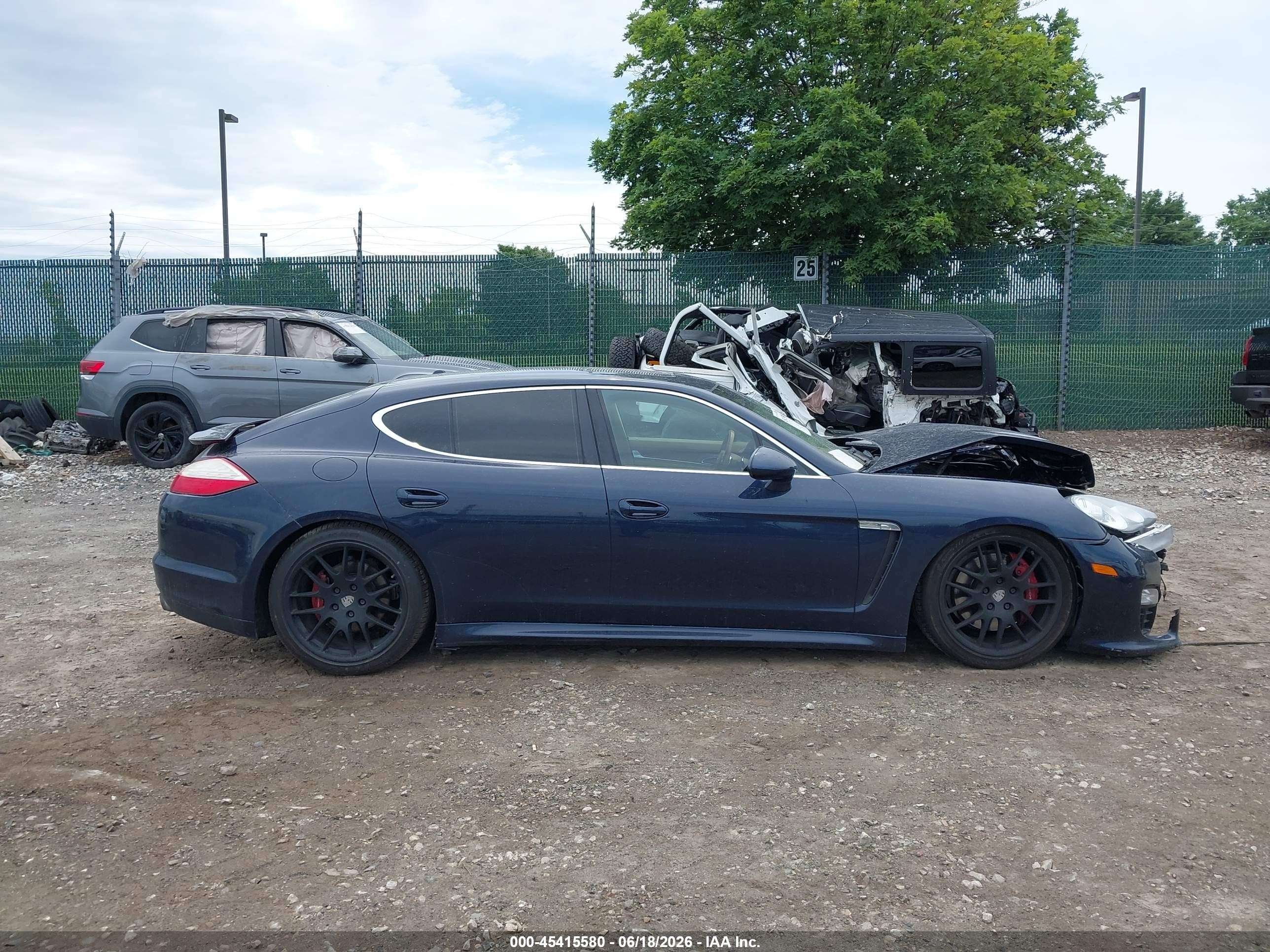 2011 Porsche Panamera 4s Dark Blue vin: WP0AB2A75BL061898