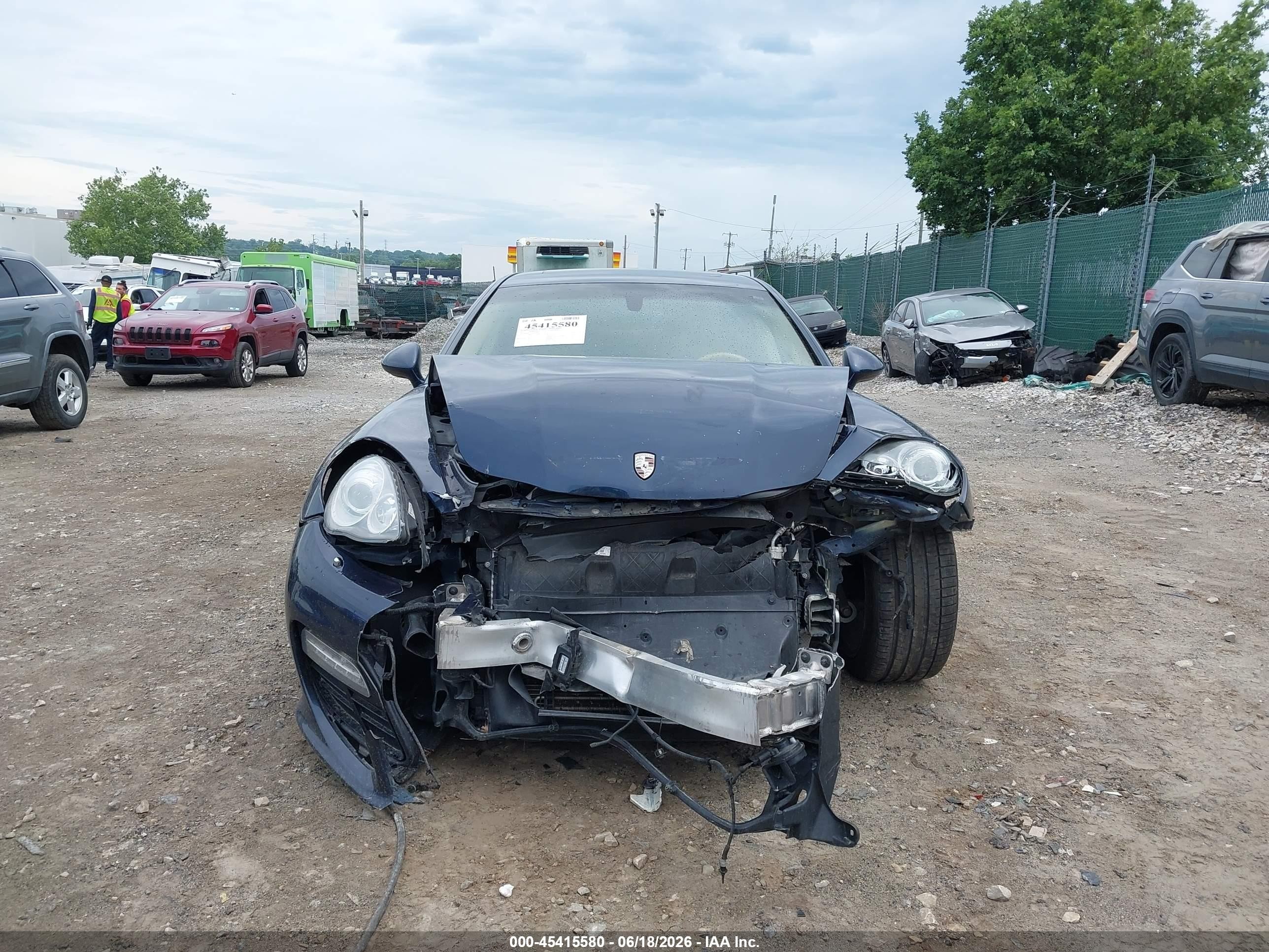 2011 Porsche Panamera 4s Dark Blue vin: WP0AB2A75BL061898