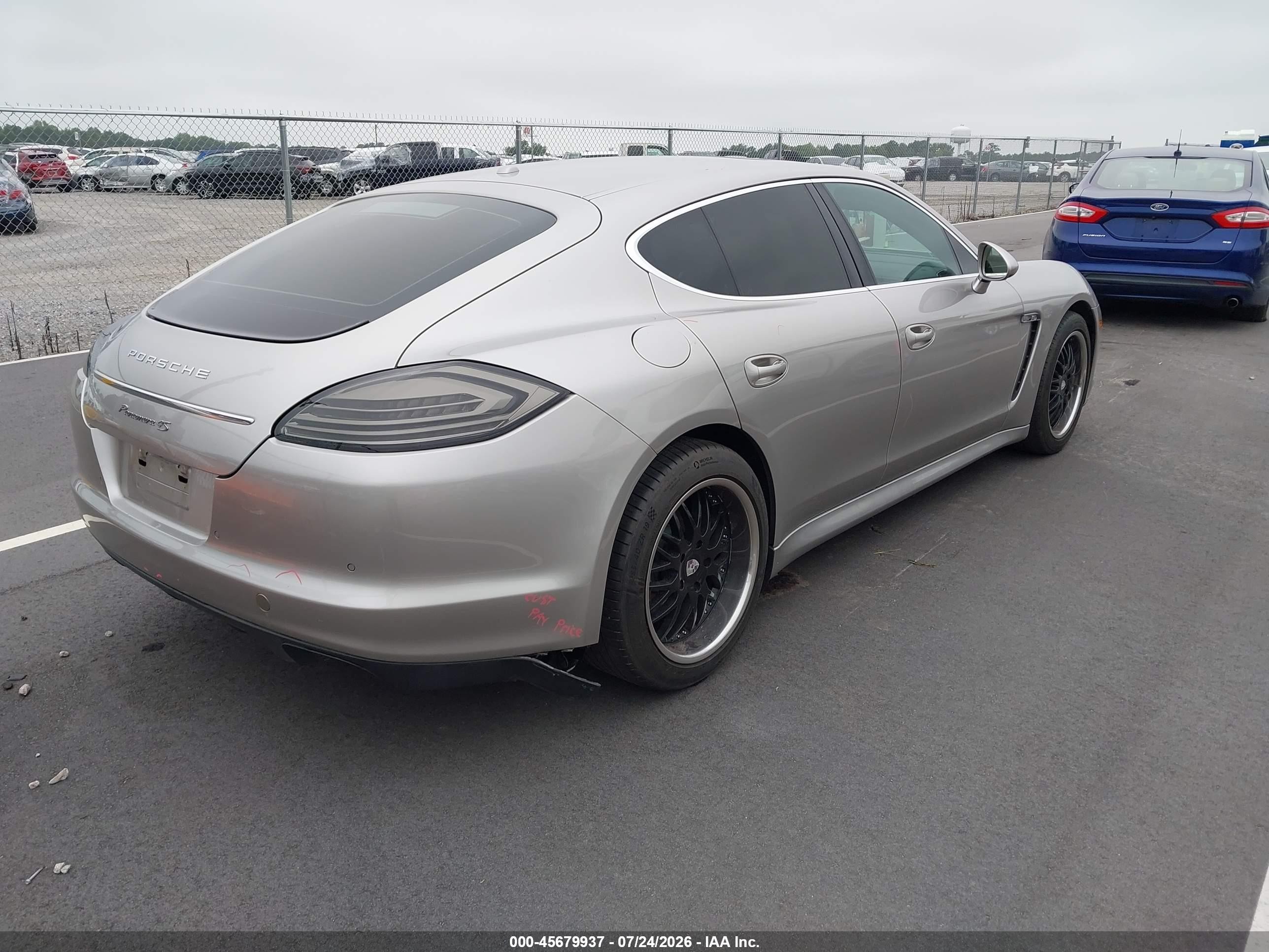 2010 Porsche Panamera 4s Gray vin: WP0AB2A76AL063433