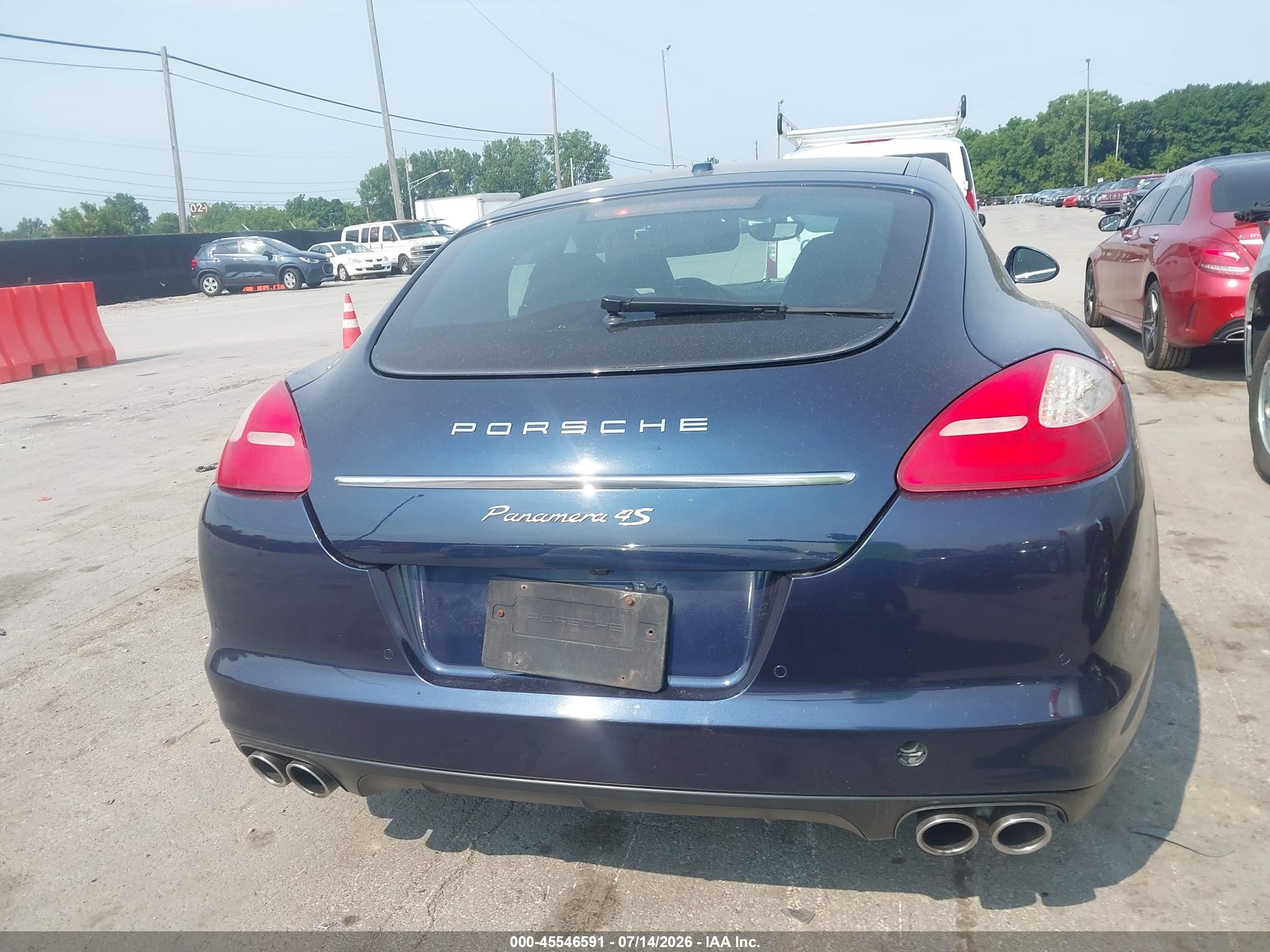 2010 Porsche Panamera 4s Dark Blue vin: WP0AB2A78AL065135