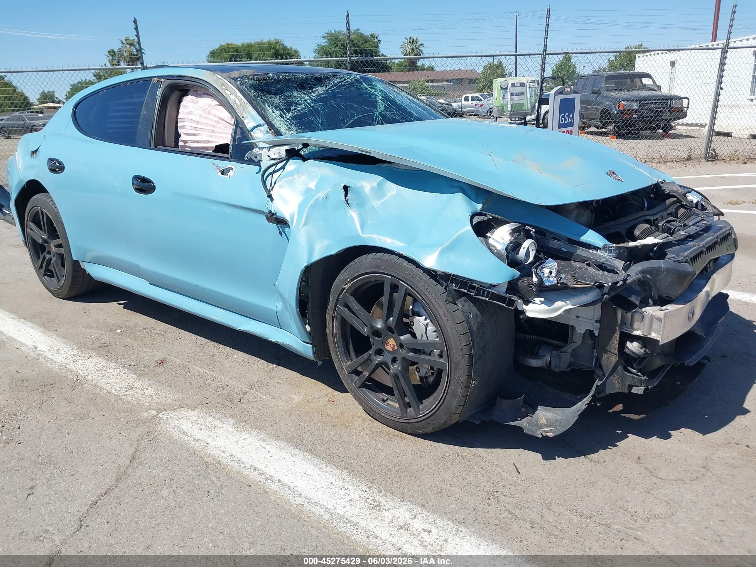 2013 Porsche Panamera S Light Blue vin: WP0AB2A78DL060957
