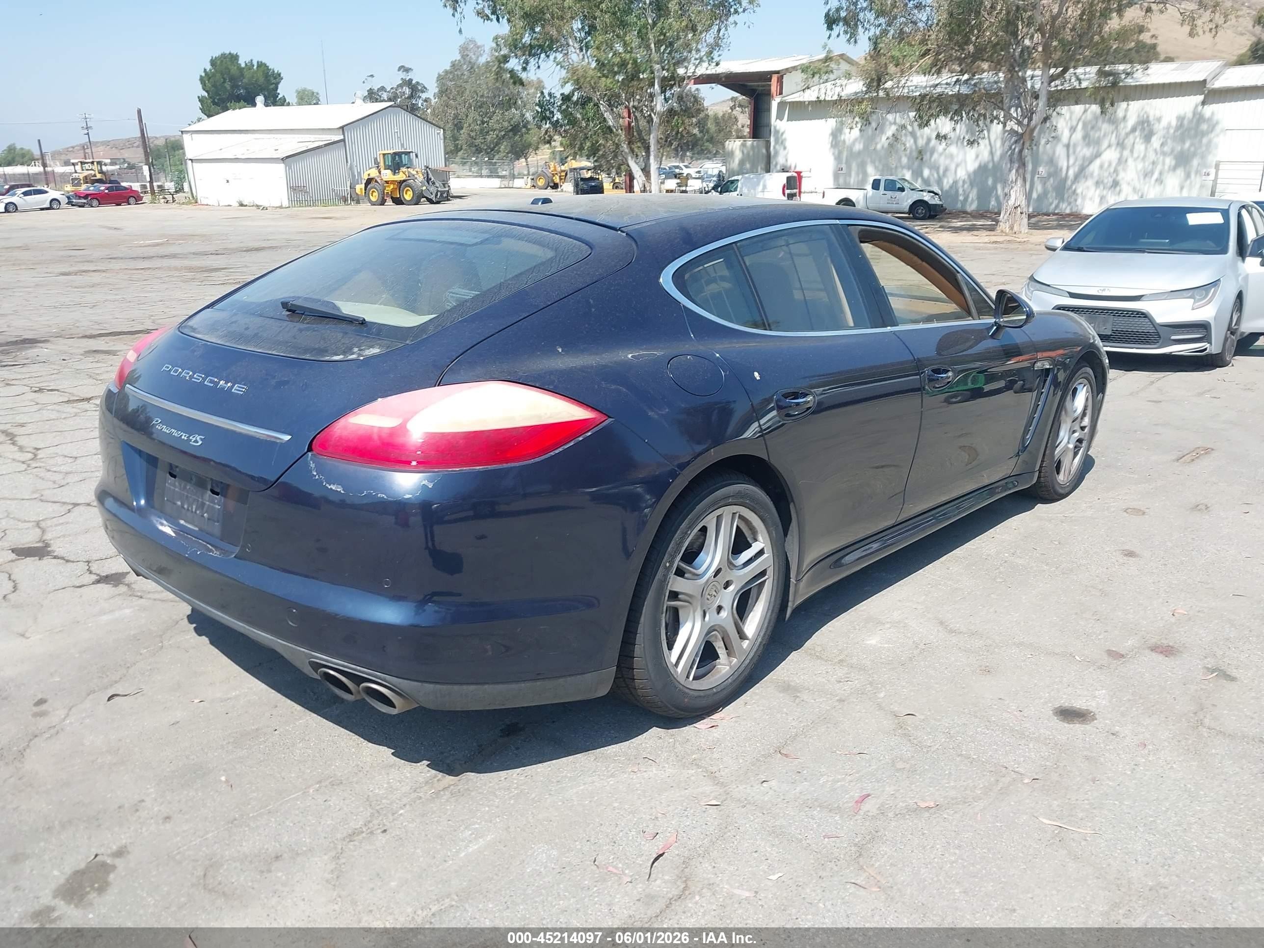 2010 Porsche Panamera 4s Синий vin: WP0AB2A79AL062793