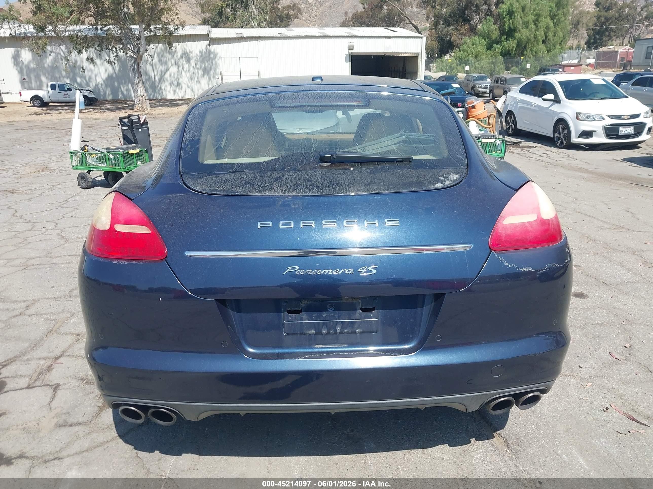 2010 Porsche Panamera 4s Синий vin: WP0AB2A79AL062793