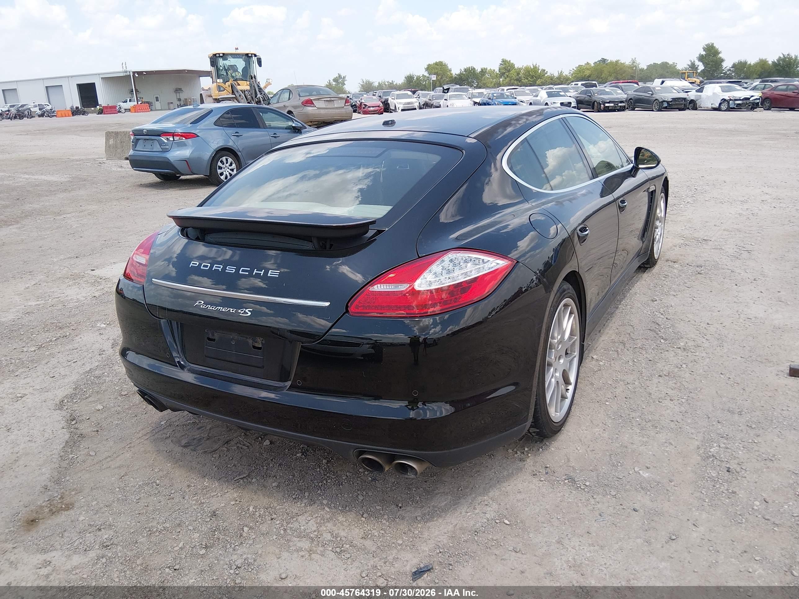 2011 Porsche Panamera 4s Black vin: WP0AB2A79BL063010