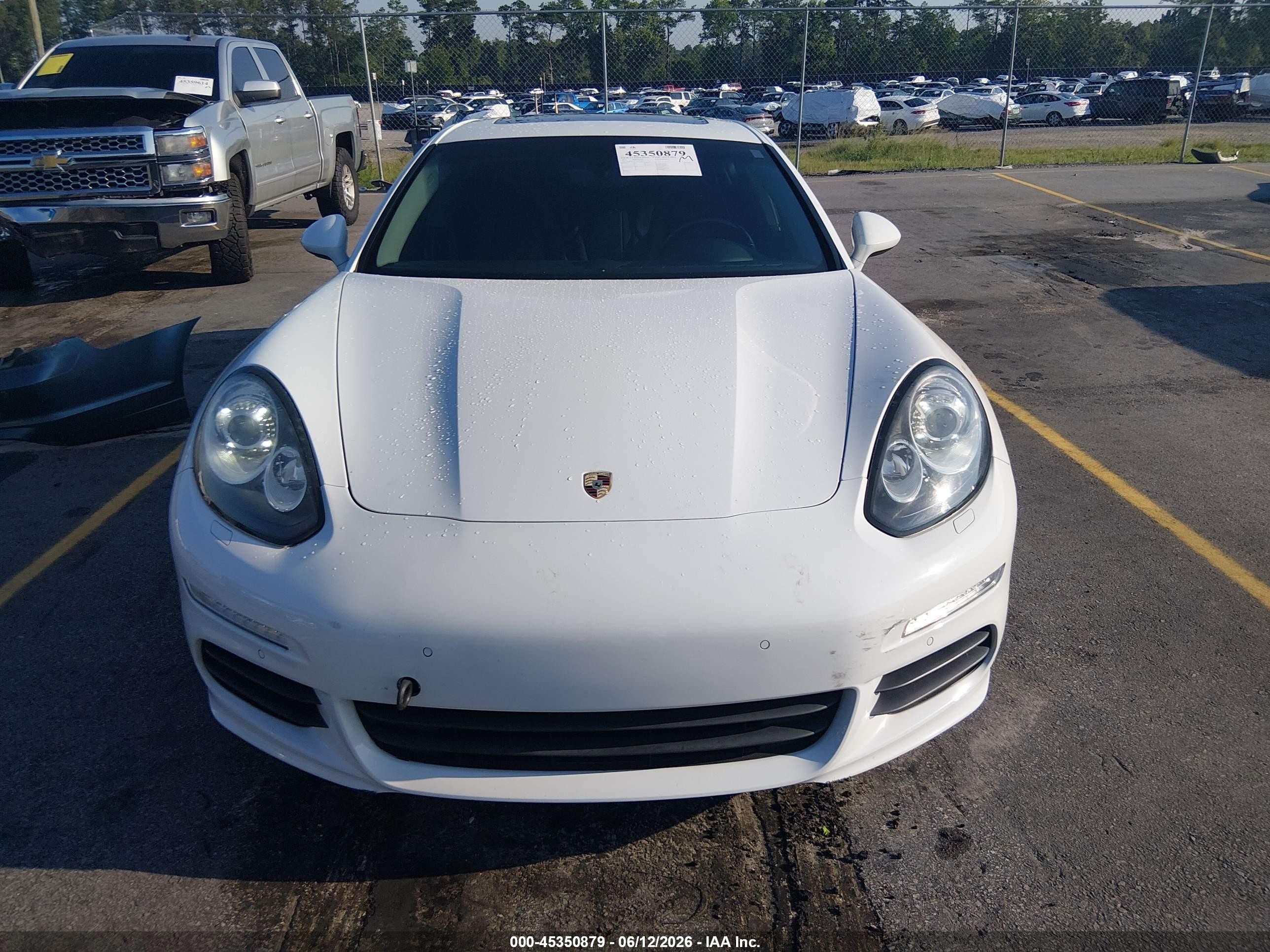 2015 Porsche Panamera S Белый vin: WP0AB2A7XFL050675