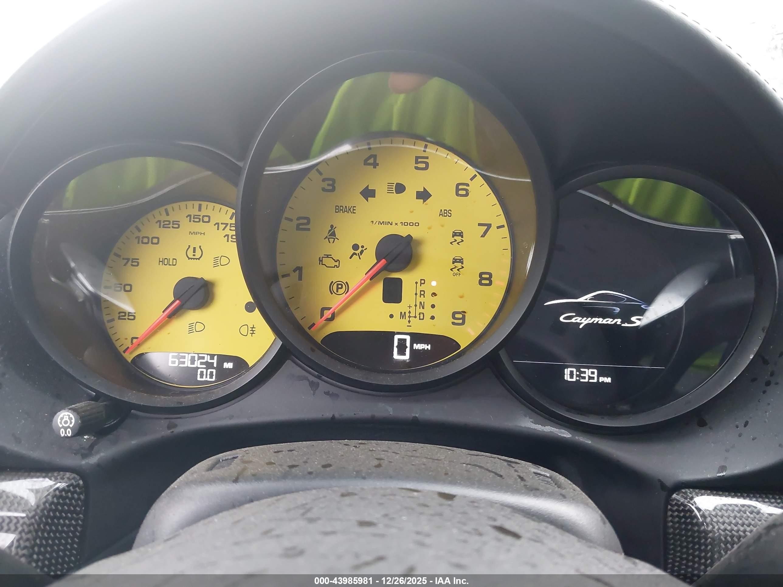 2014 Porsche Cayman S Желтый vin: WP0AB2A80EK192398