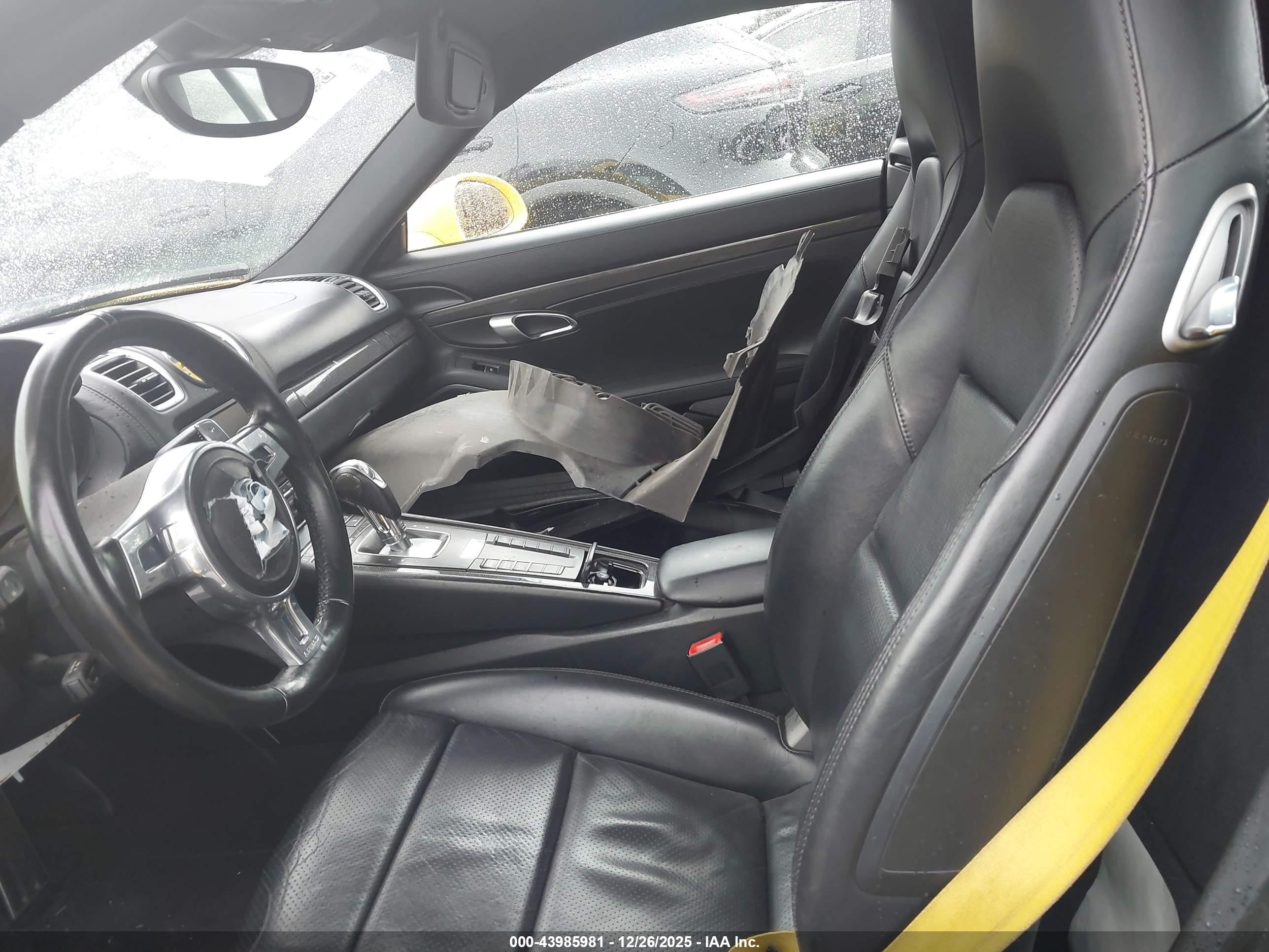 2014 Porsche Cayman S Желтый vin: WP0AB2A80EK192398