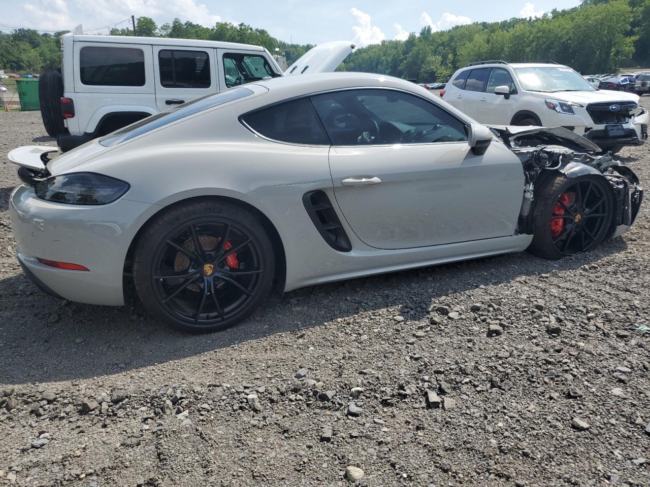 2024 Porsche Cayman S   Gray vin: WP0AB2A80RK264383
