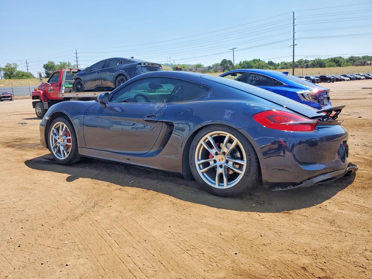 2015 Porsche Cayman S Blue vin: WP0AB2A83FK180201