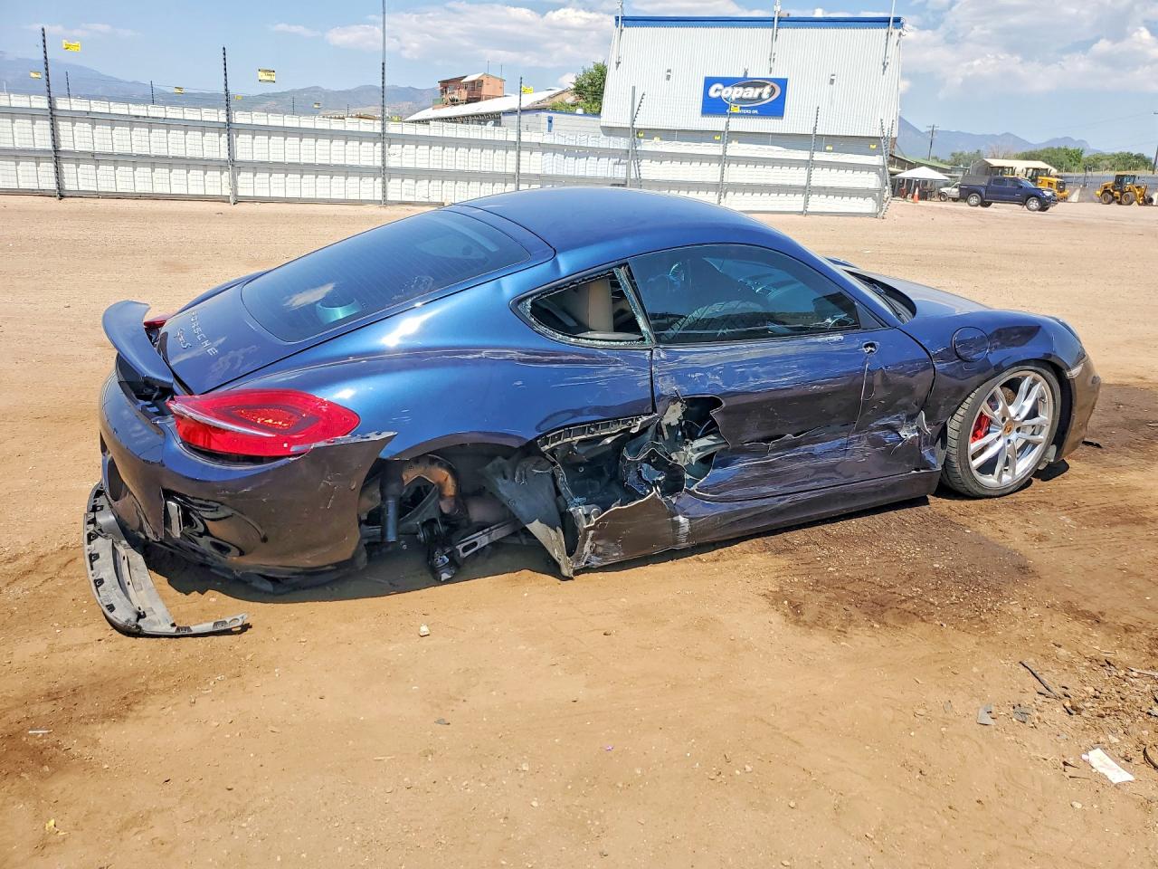 2015 Porsche Cayman S Blue vin: WP0AB2A83FK180201