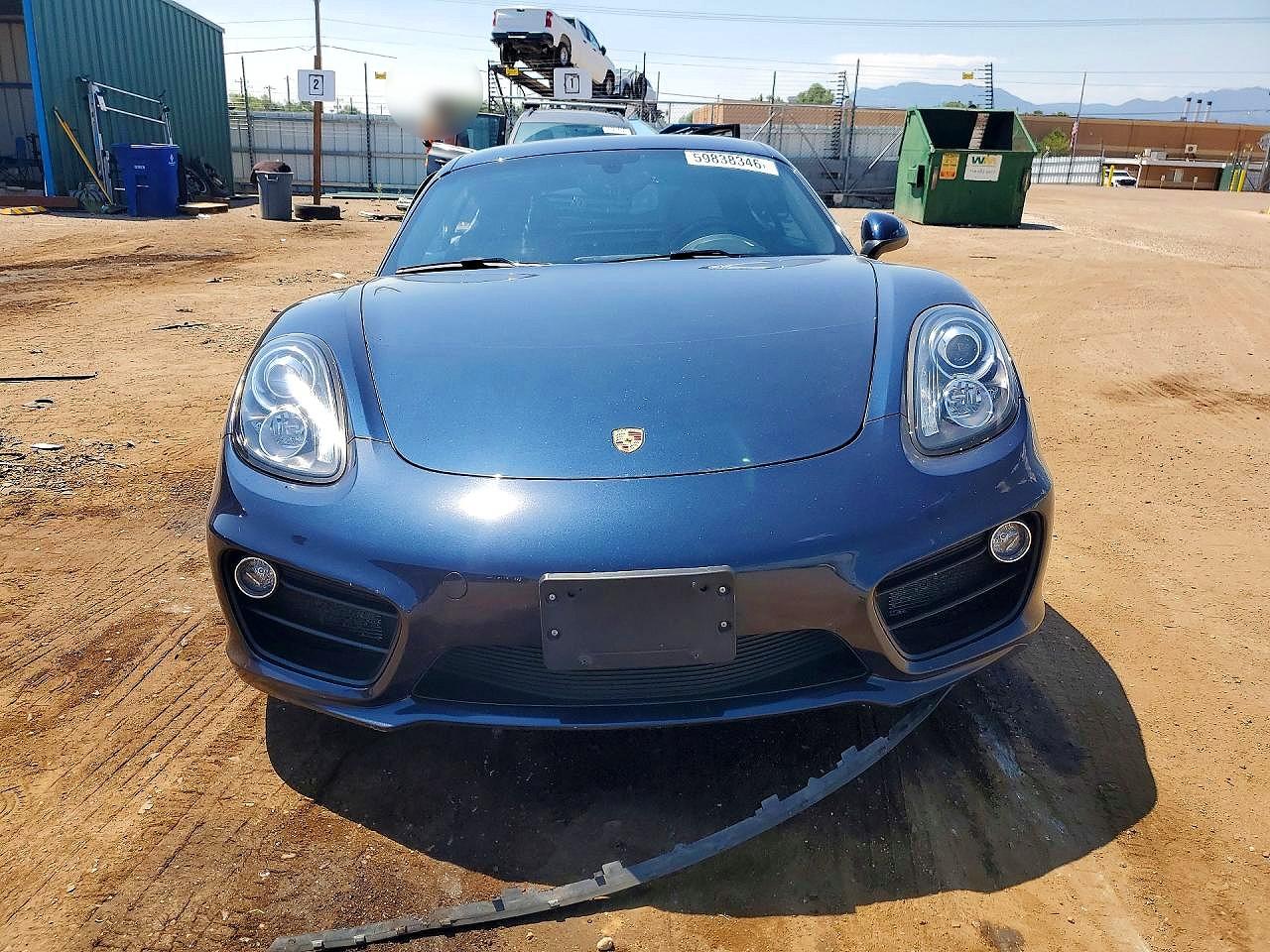 2015 Porsche Cayman S Blue vin: WP0AB2A83FK180201