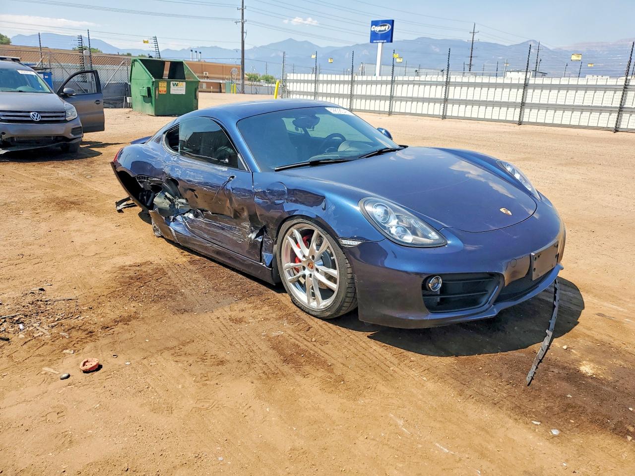 2015 Porsche Cayman S Blue vin: WP0AB2A83FK180201