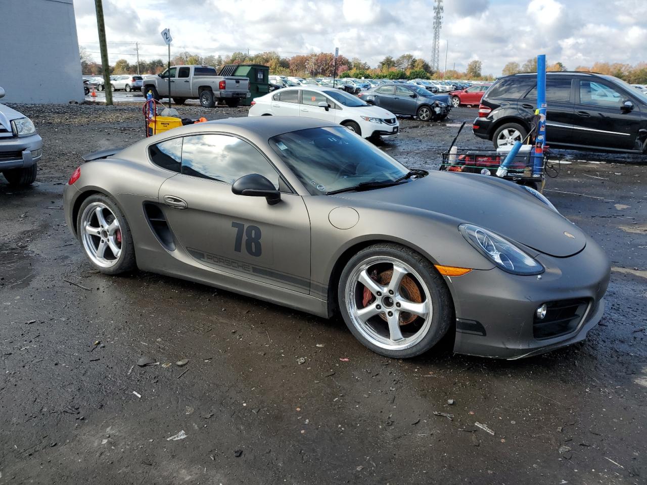 2014 Porsche Cayman S Gray vin: WP0AB2A84EK193392