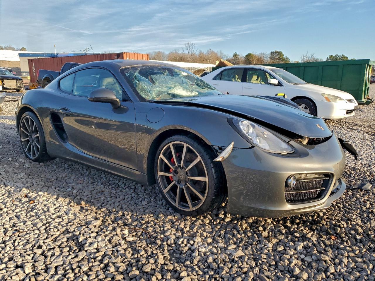 2014 Porsche Cayman S Gray vin: WP0AB2A84EK193862