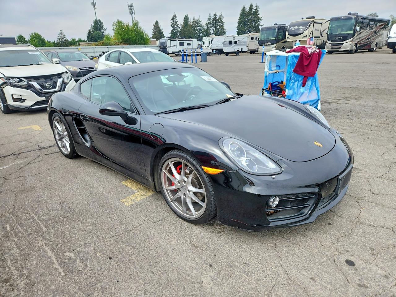 2014 Porsche Cayman S Черный vin: WP0AB2A85EK190145