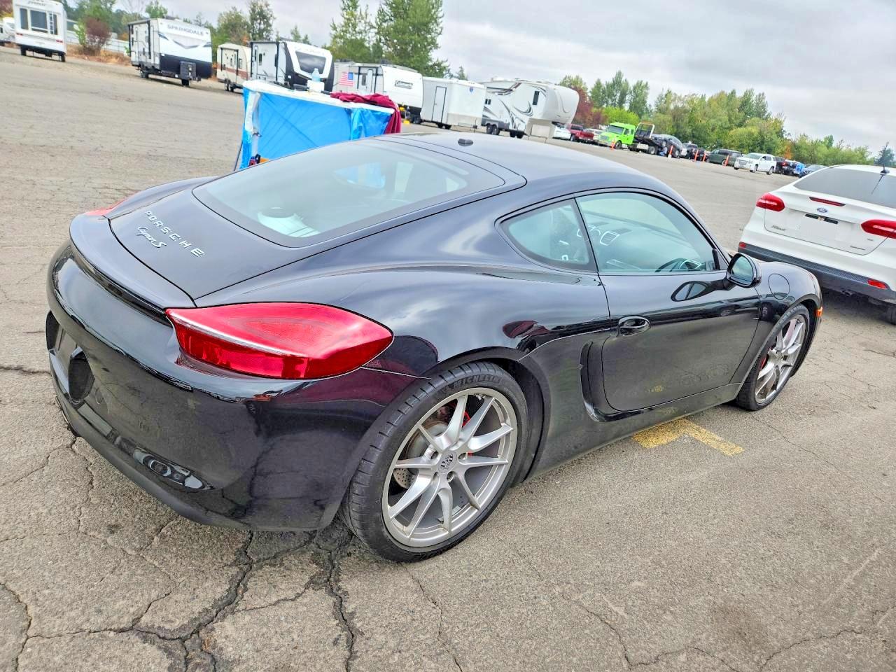 2014 Porsche Cayman S Черный vin: WP0AB2A85EK190145