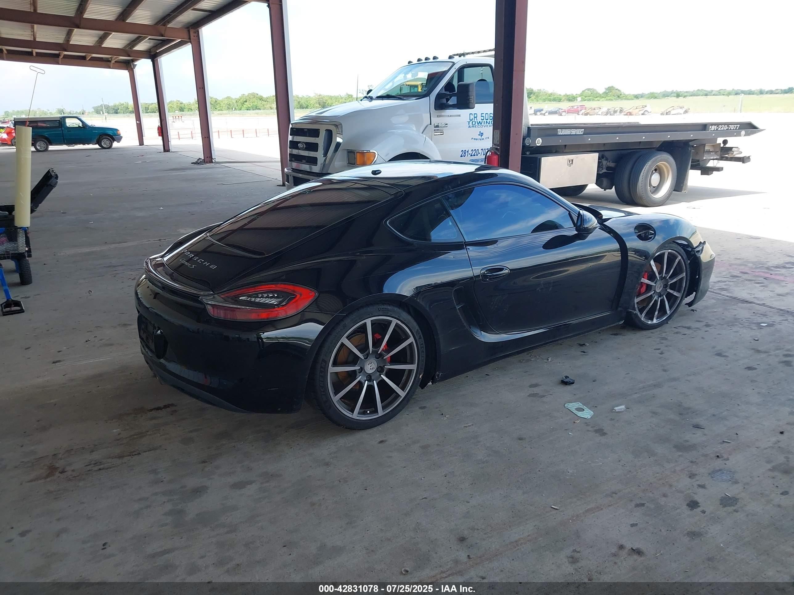 2014 Porsche Cayman S Черный vin: WP0AB2A85EK192641