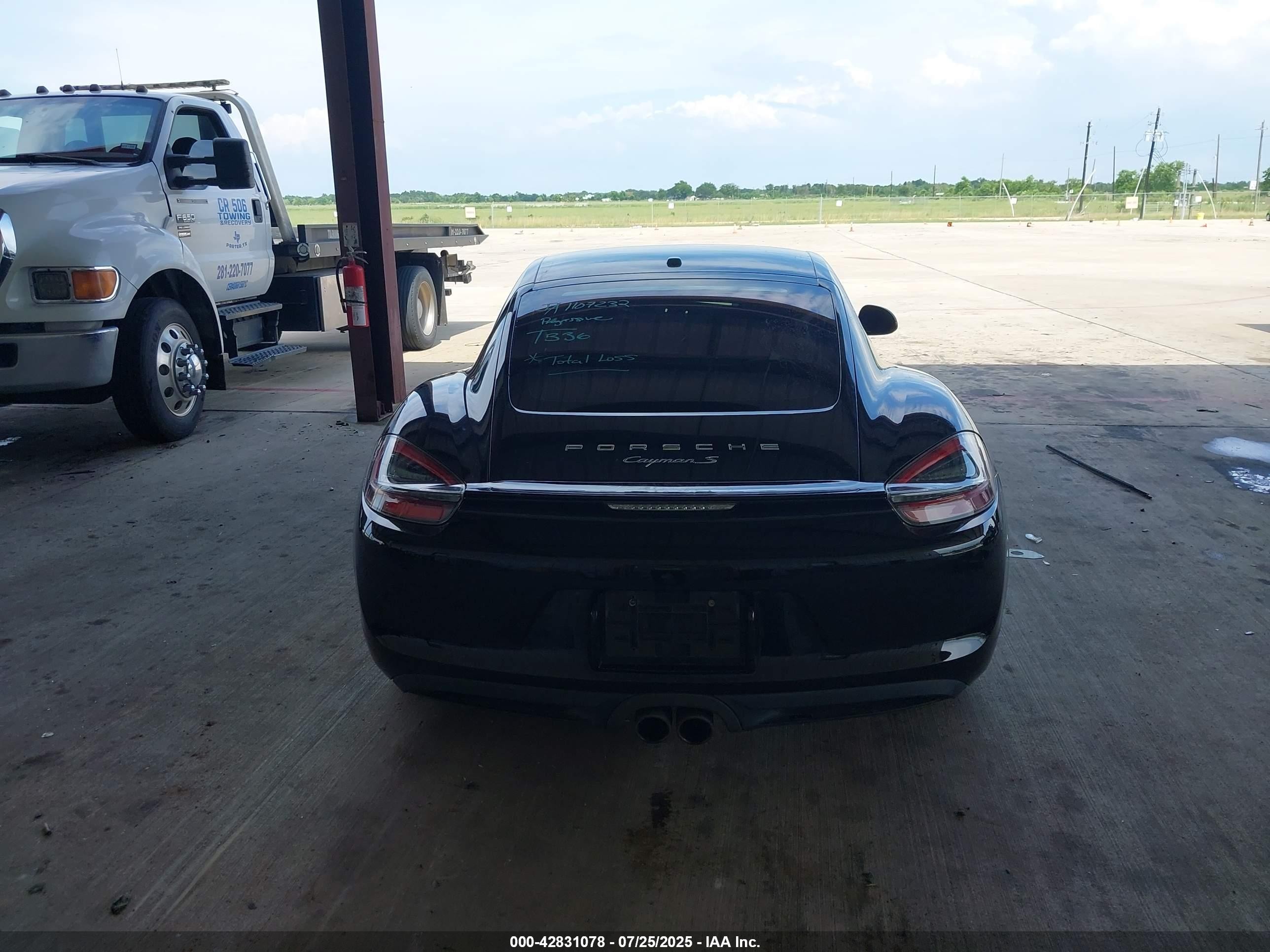 2014 Porsche Cayman S Черный vin: WP0AB2A85EK192641