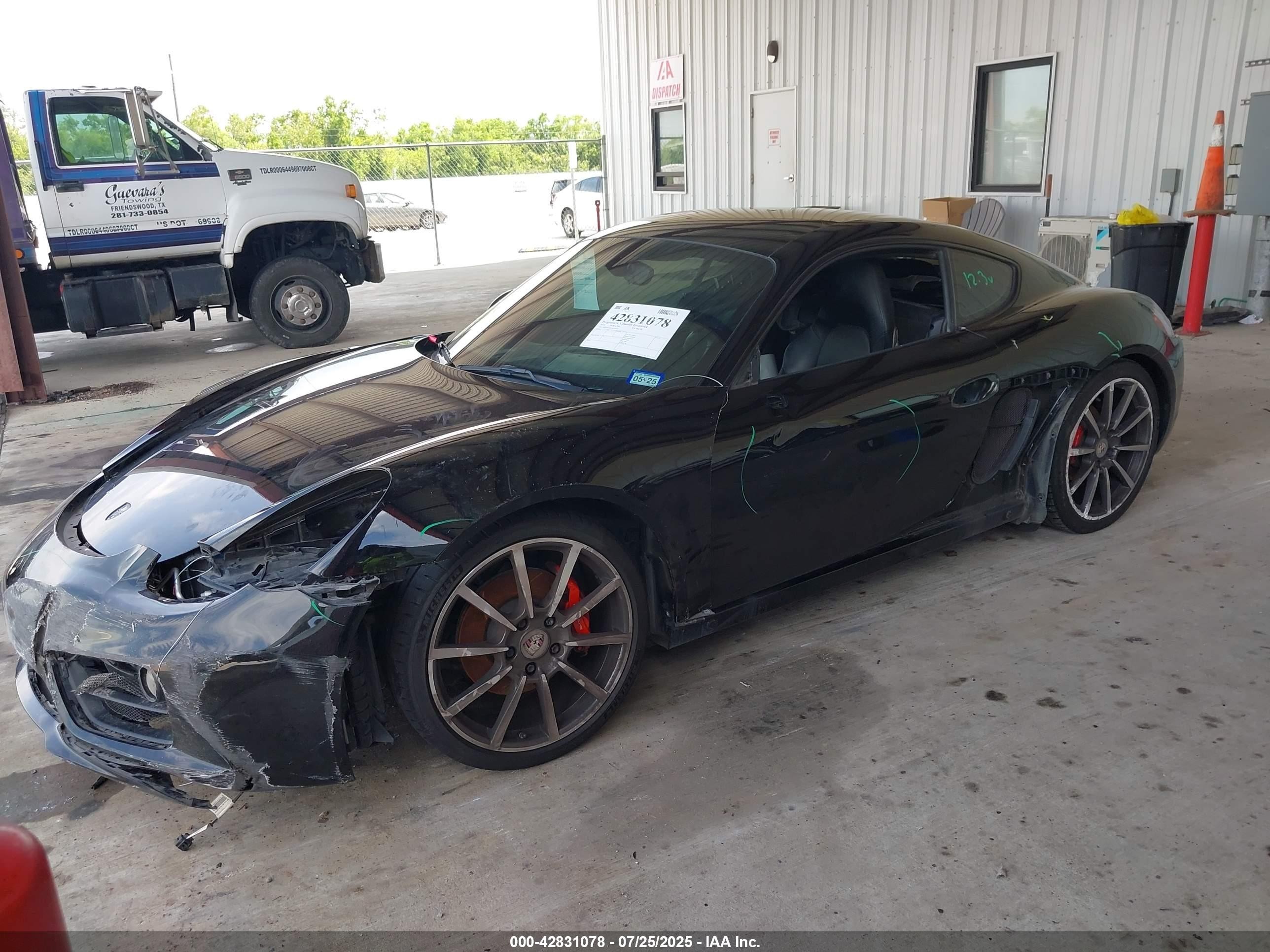 2014 Porsche Cayman S Черный vin: WP0AB2A85EK192641