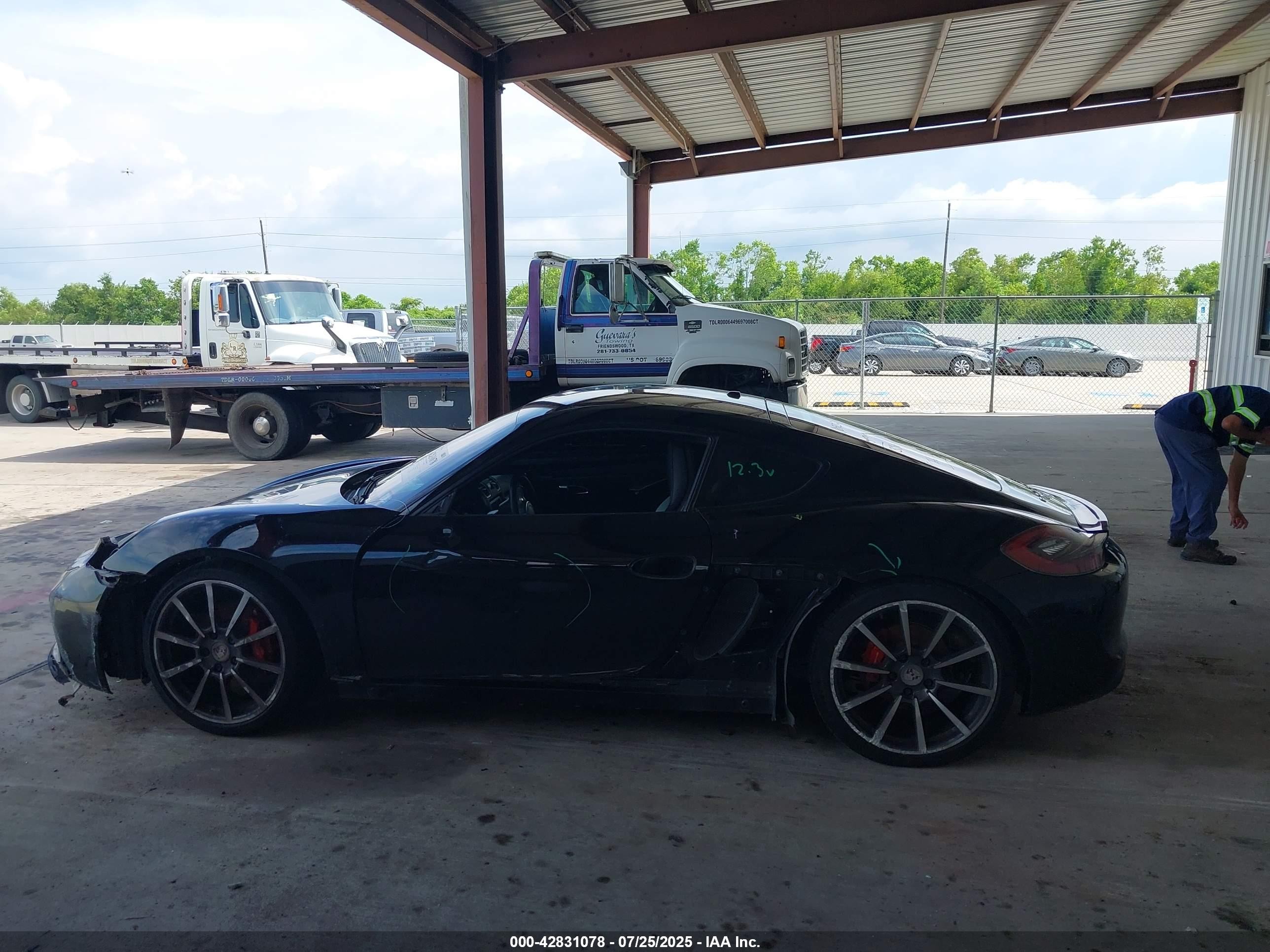 2014 Porsche Cayman S Черный vin: WP0AB2A85EK192641