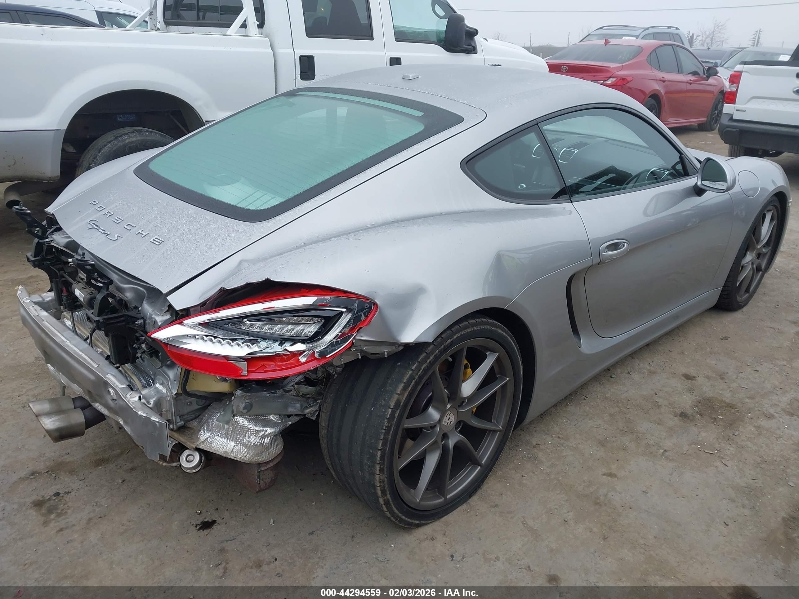 2014 Porsche Cayman S Серебряный vin: WP0AB2A86EK190784