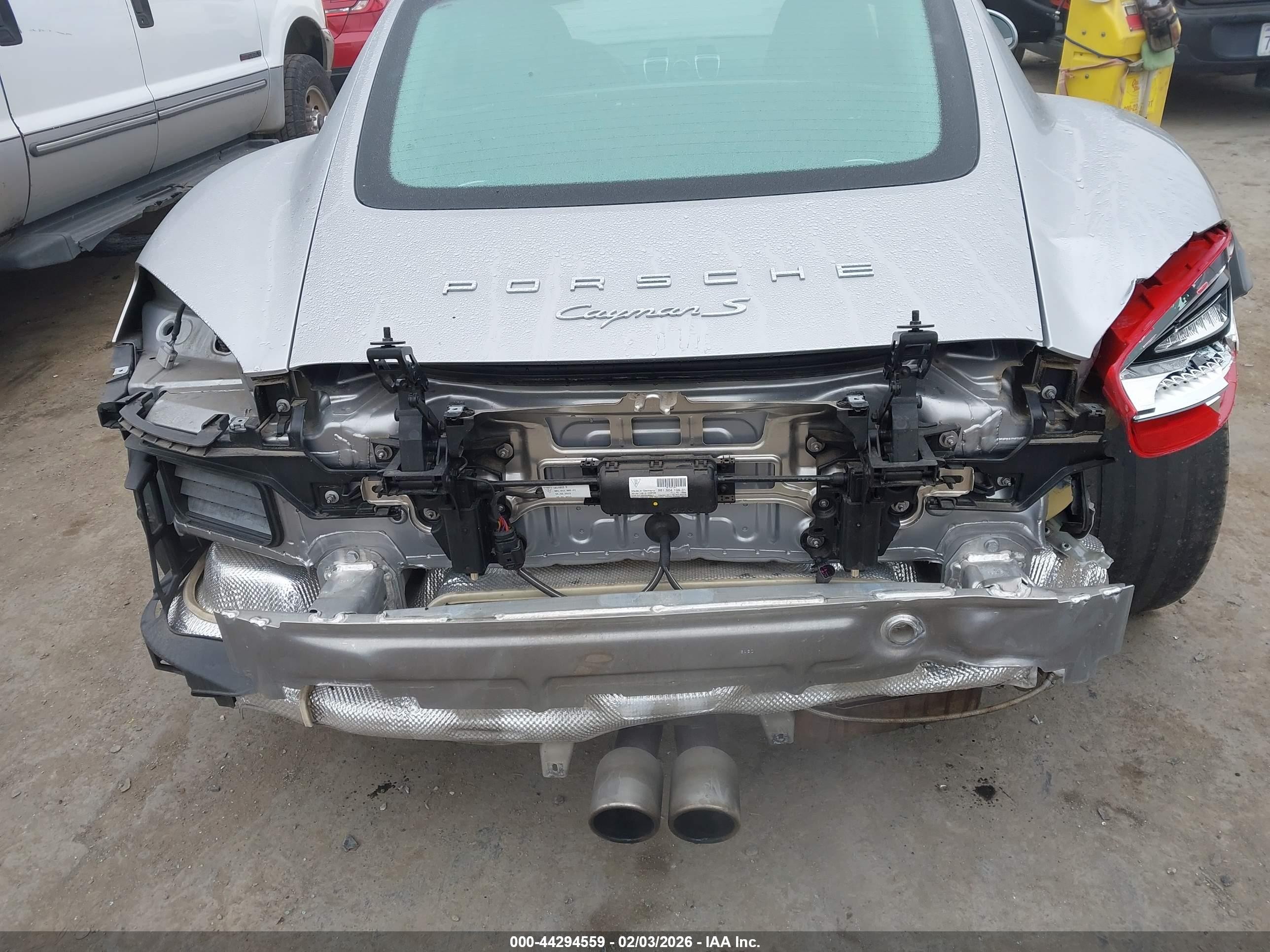 2014 Porsche Cayman S Серебряный vin: WP0AB2A86EK190784