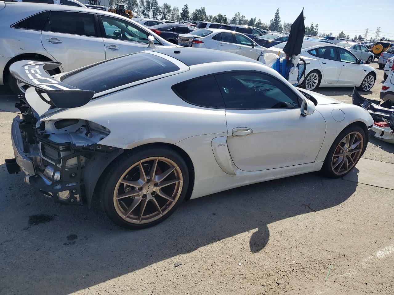 2014 Porsche Cayman S White vin: WP0AB2A86EK191983