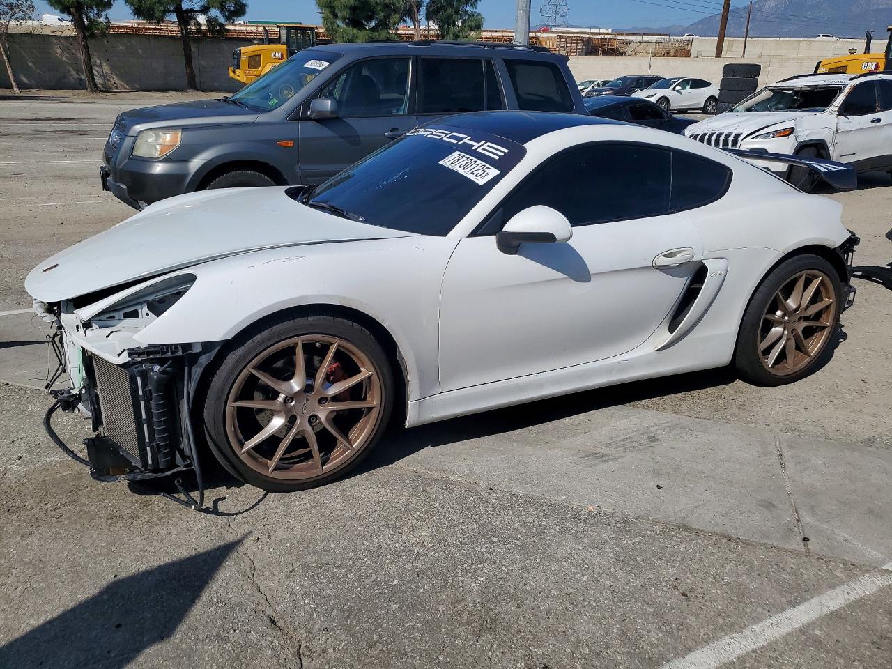2014 Porsche Cayman S White vin: WP0AB2A86EK191983