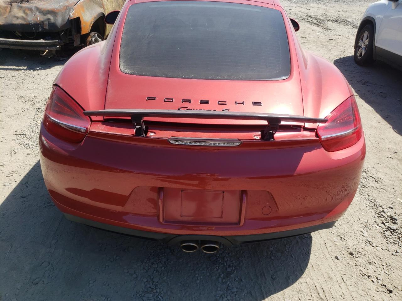 2014 Porsche Cayman S Red vin: WP0AB2A87EK193743