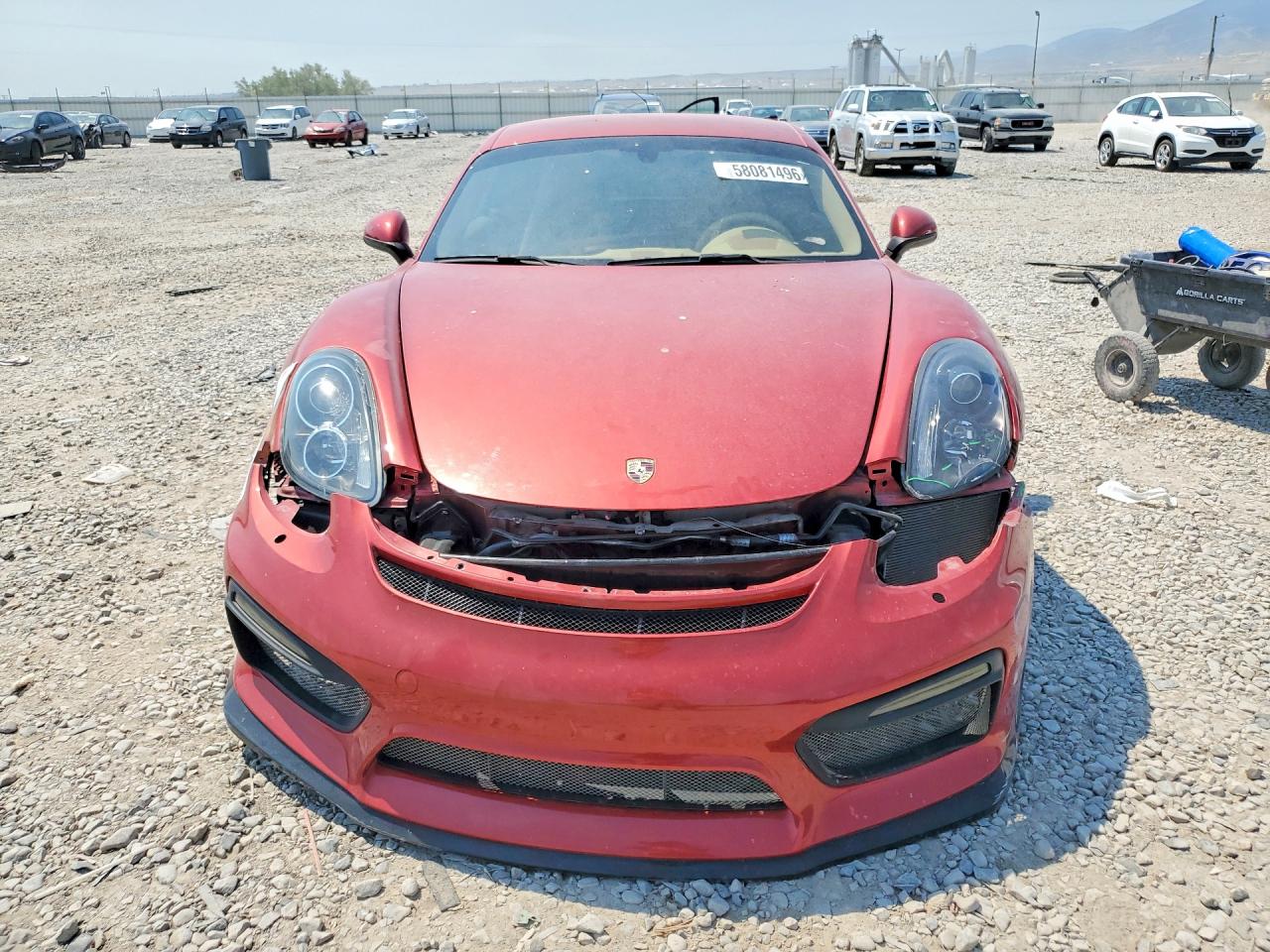 2014 Porsche Cayman S Red vin: WP0AB2A87EK193743