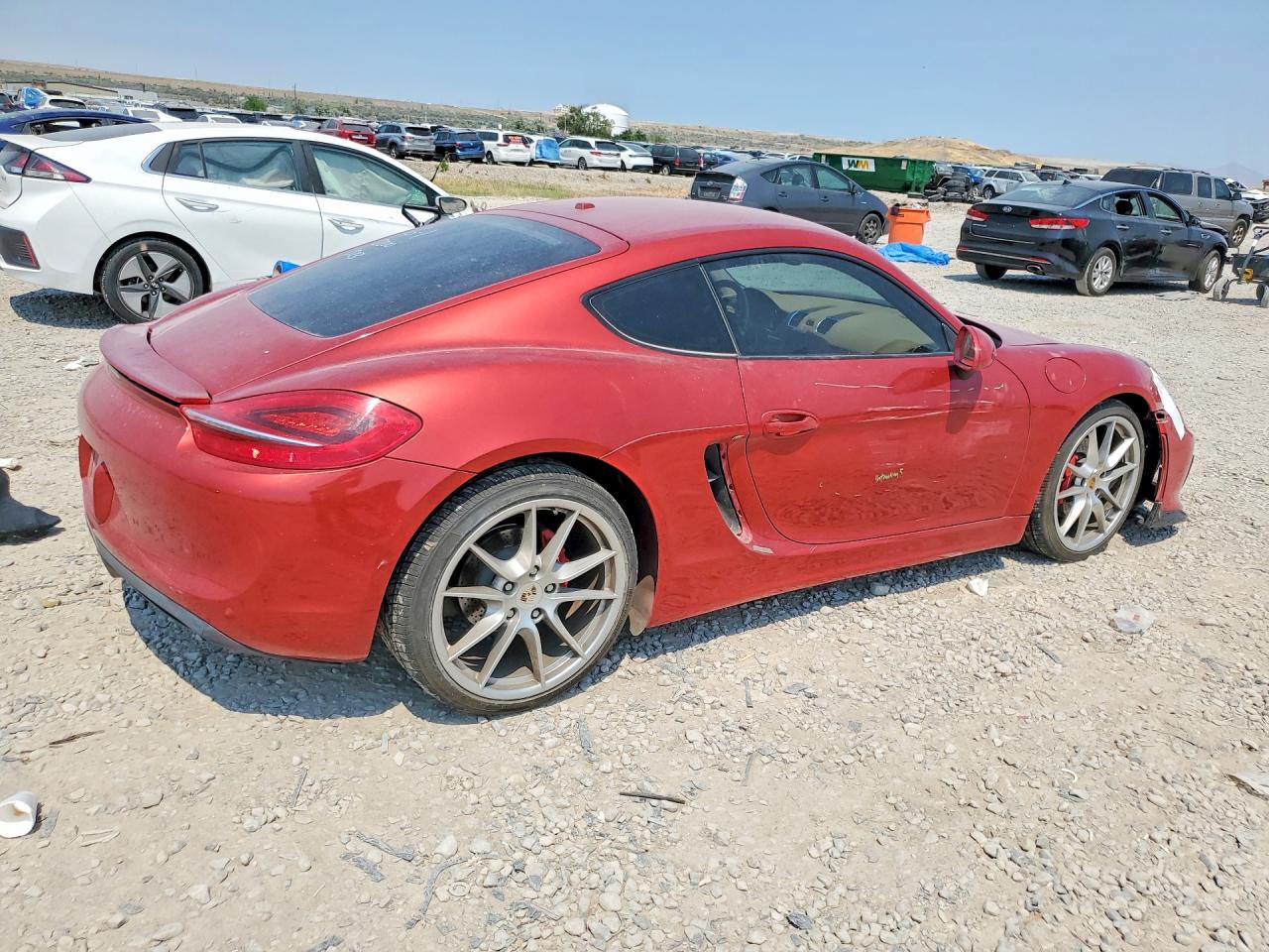 2014 Porsche Cayman S Red vin: WP0AB2A87EK193743