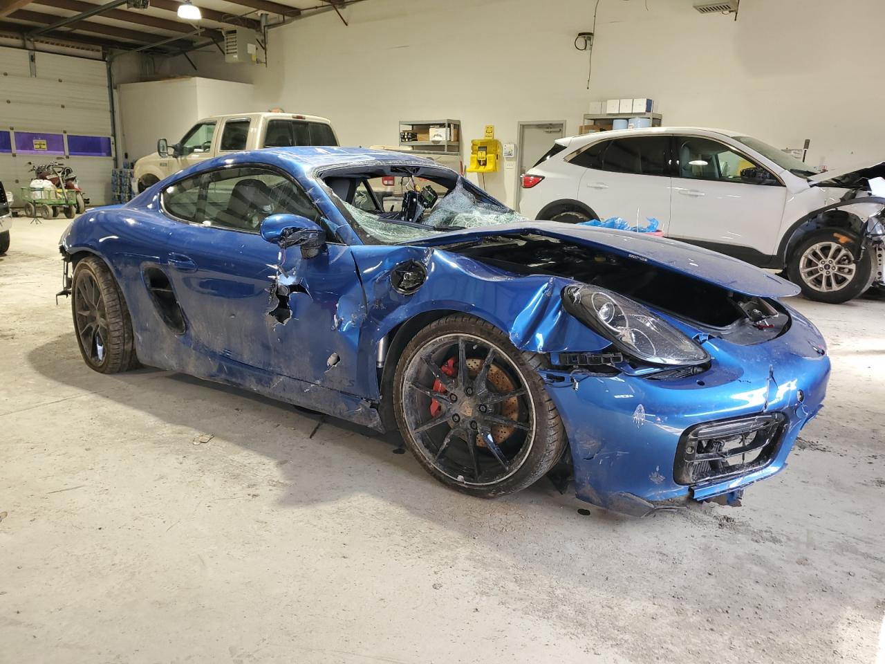 2015 Porsche Cayman S Blue vin: WP0AB2A87FK181528