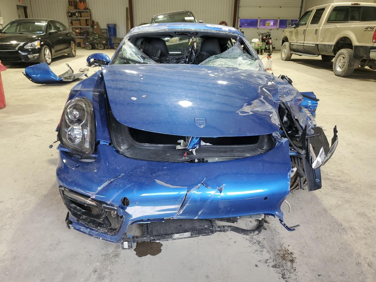 2015 Porsche Cayman S Blue vin: WP0AB2A87FK181528
