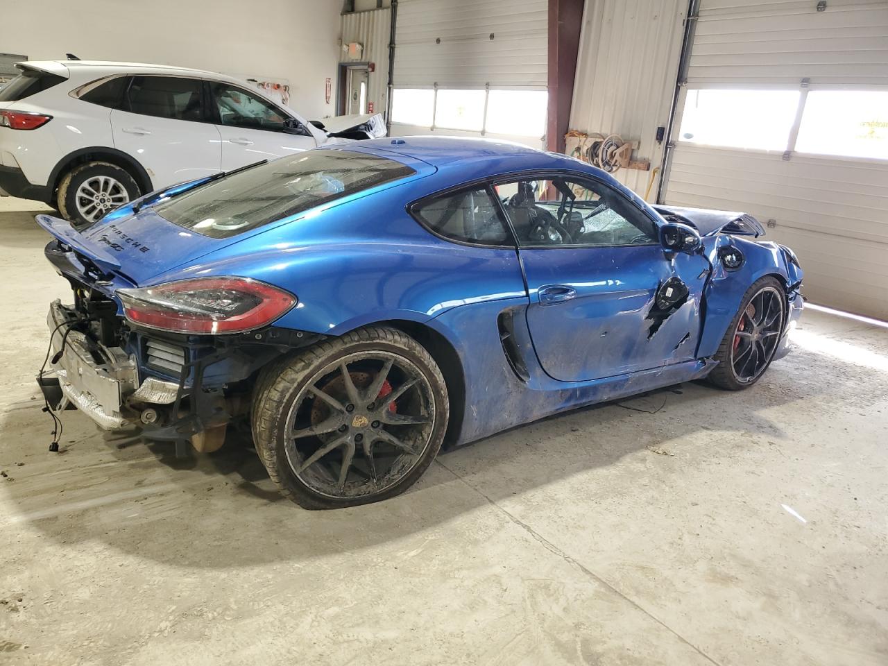 2015 Porsche Cayman S Blue vin: WP0AB2A87FK181528