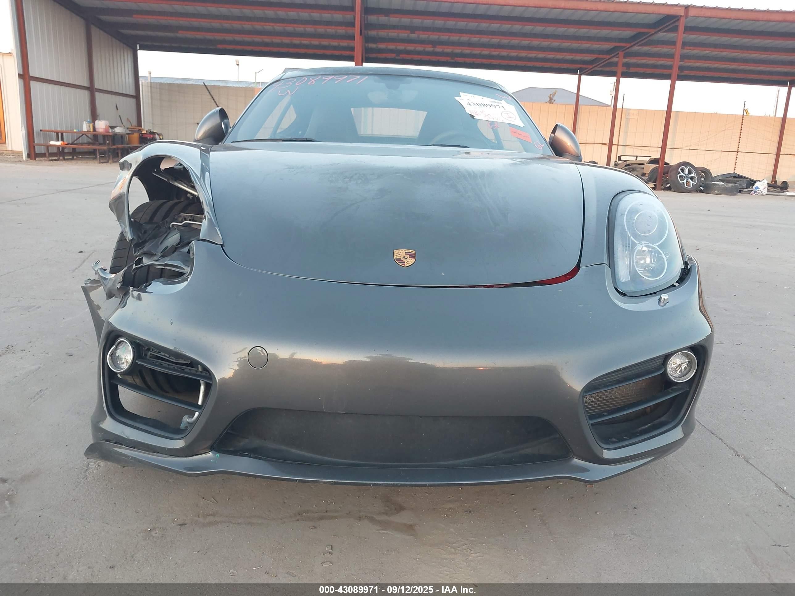 2014 Porsche Cayman S Серый vin: WP0AB2A88EK190575