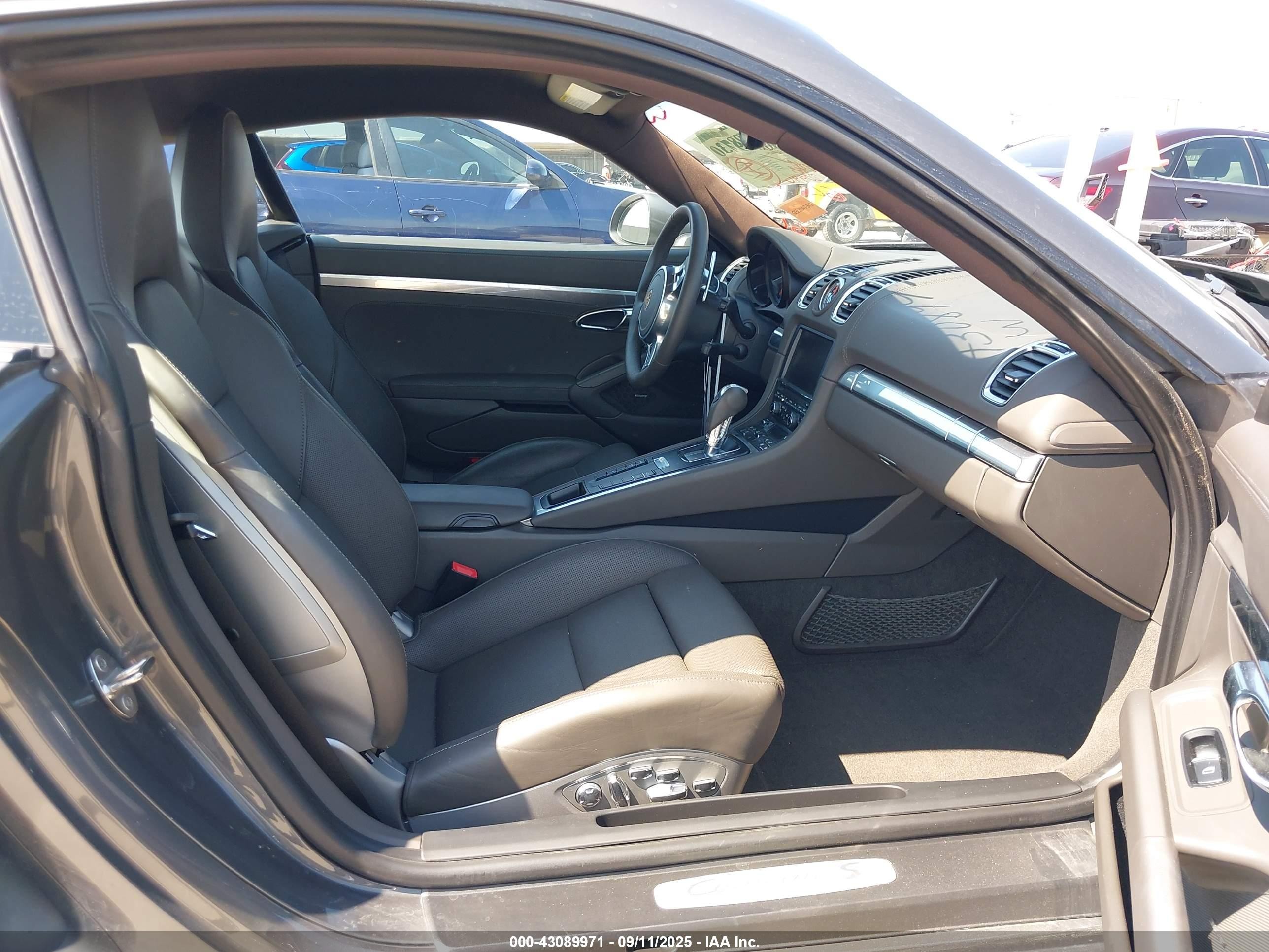 2014 Porsche Cayman S Серый vin: WP0AB2A88EK190575