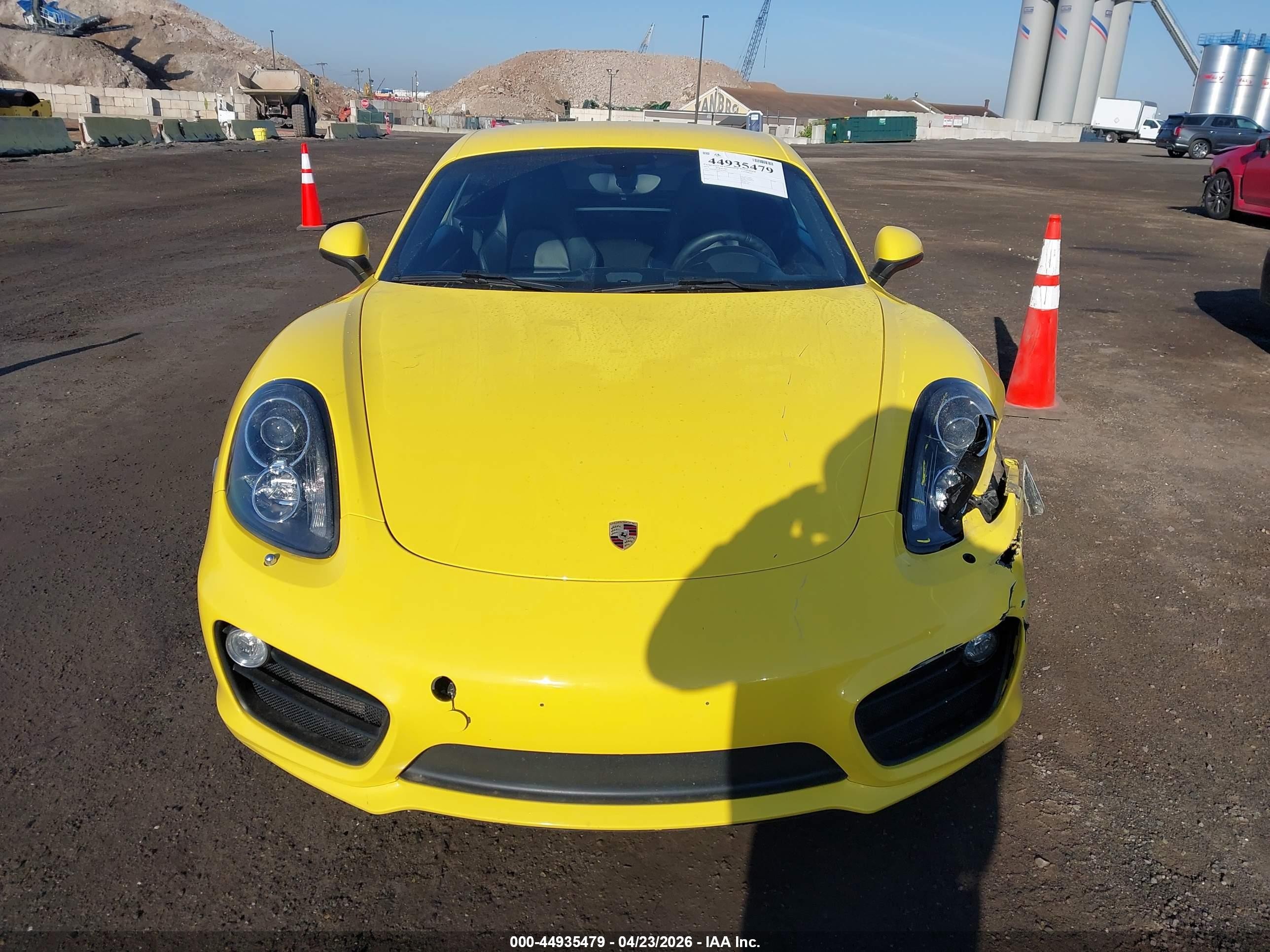 2014 Porsche Cayman S Желтый vin: WP0AB2A89EK190651