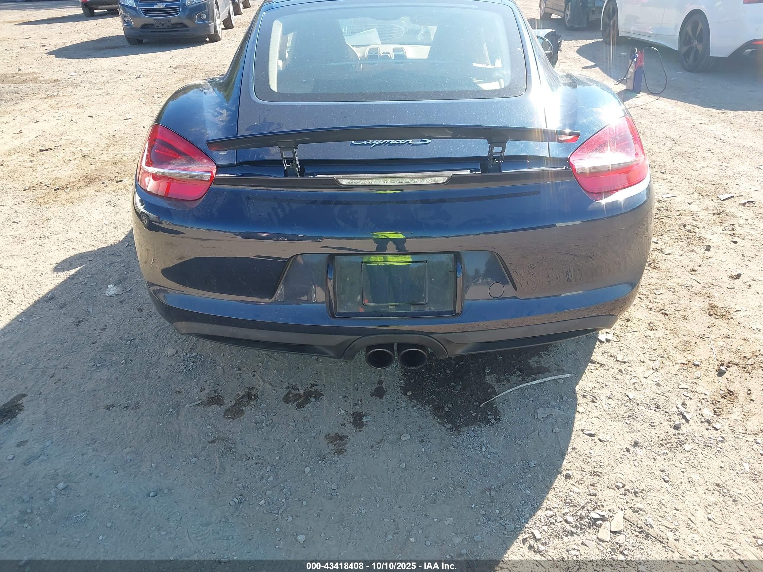 2014 Porsche Cayman S Синий vin: WP0AB2A89EK190892