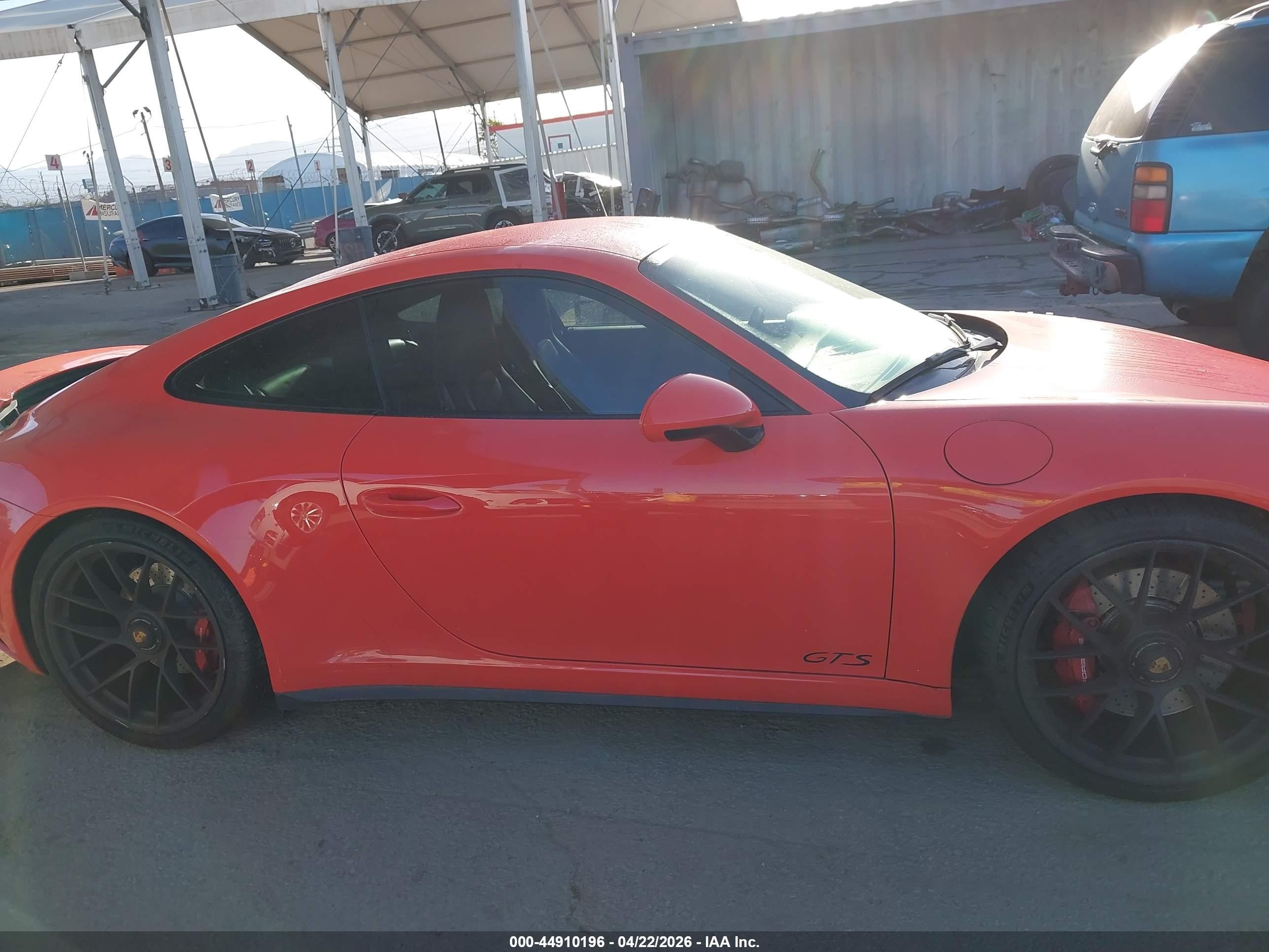 2019 Porsche 911 Carrera Gts Orange vin: WP0AB2A94KS114498