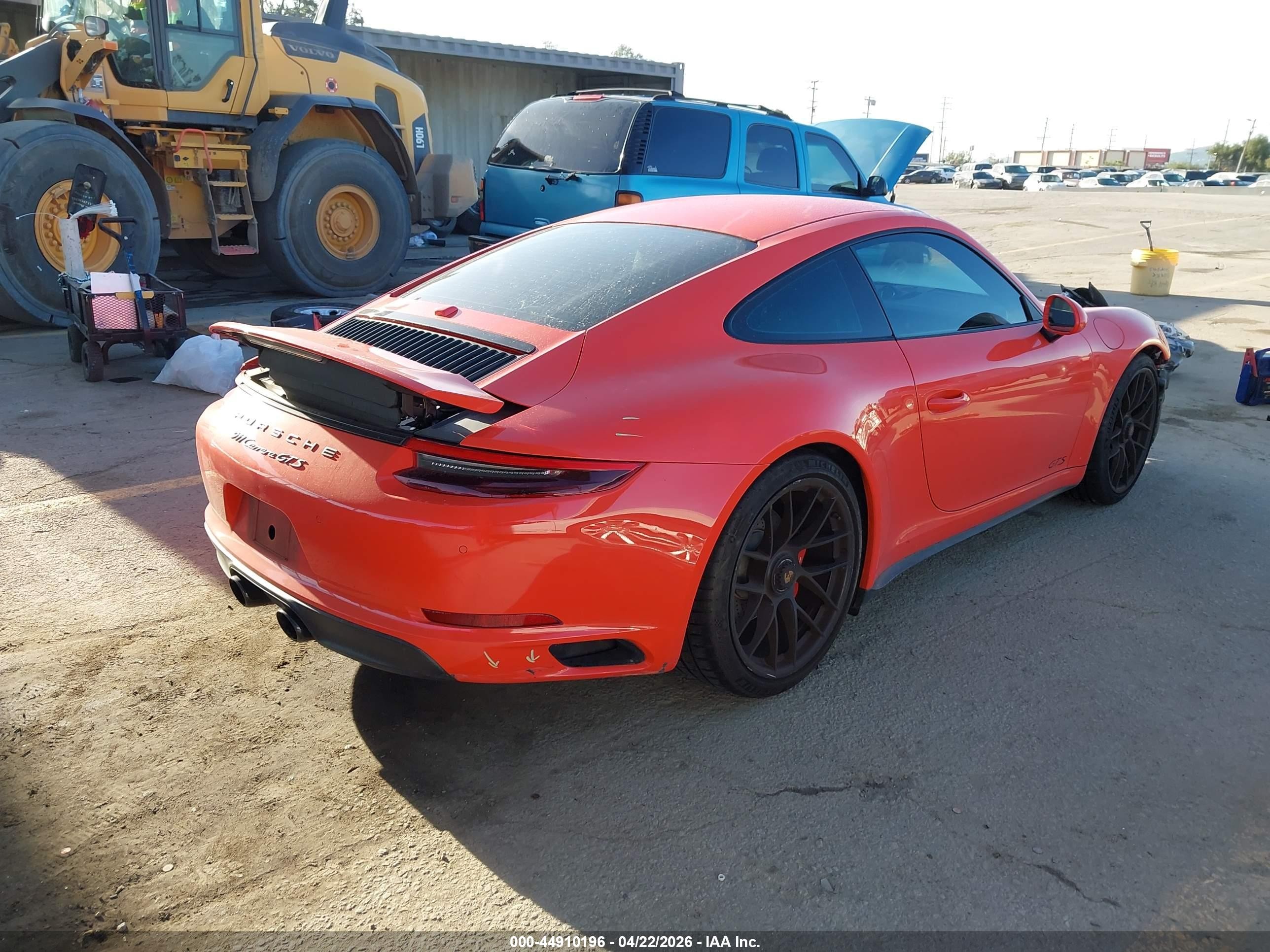 2019 Porsche 911 Carrera Gts Orange vin: WP0AB2A94KS114498