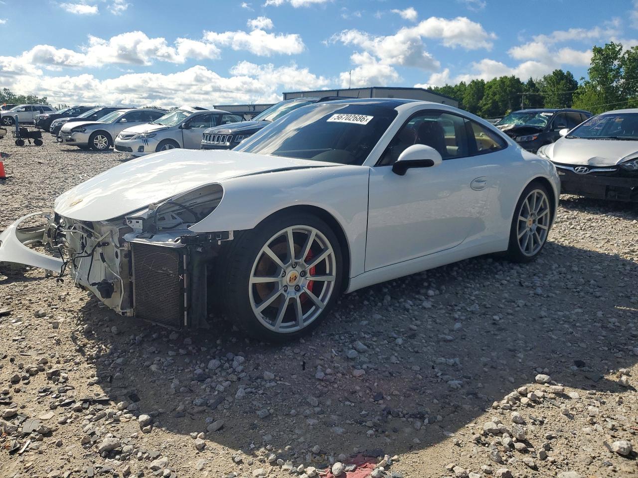 2013 Porsche 911 Carrera S Белый vin: WP0AB2A95DS122189