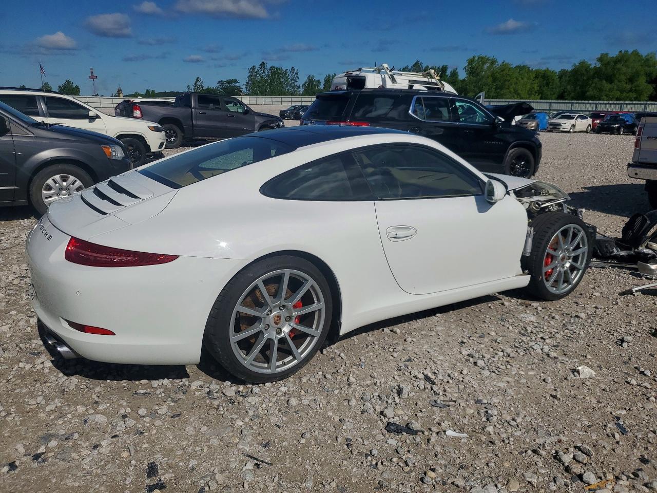 2013 Porsche 911 Carrera S White vin: WP0AB2A95DS122189