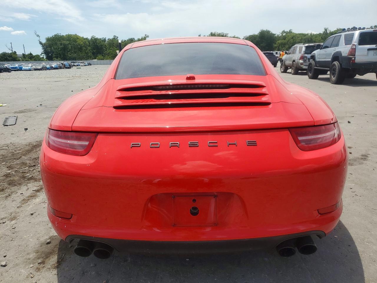 2012 Porsche 911 Carrera S Red vin: WP0AB2A96CS121941