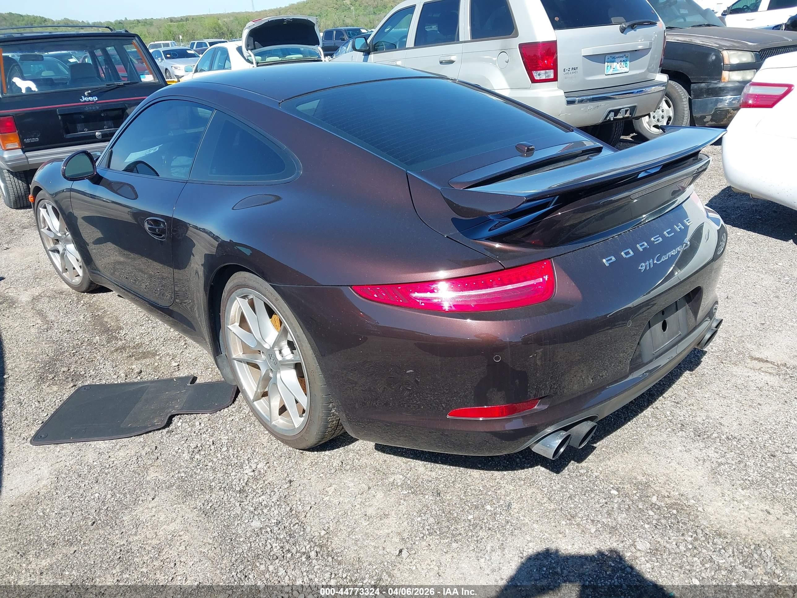 2013 Porsche 911 Carrera S Brown vin: WP0AB2A99DS120249