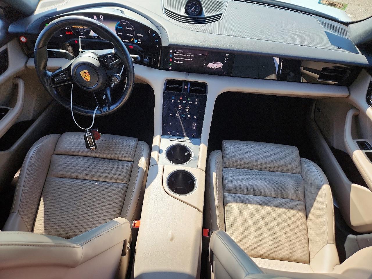 2021 Porsche Taycan 4s White vin: WP0AB2Y12MSA41427