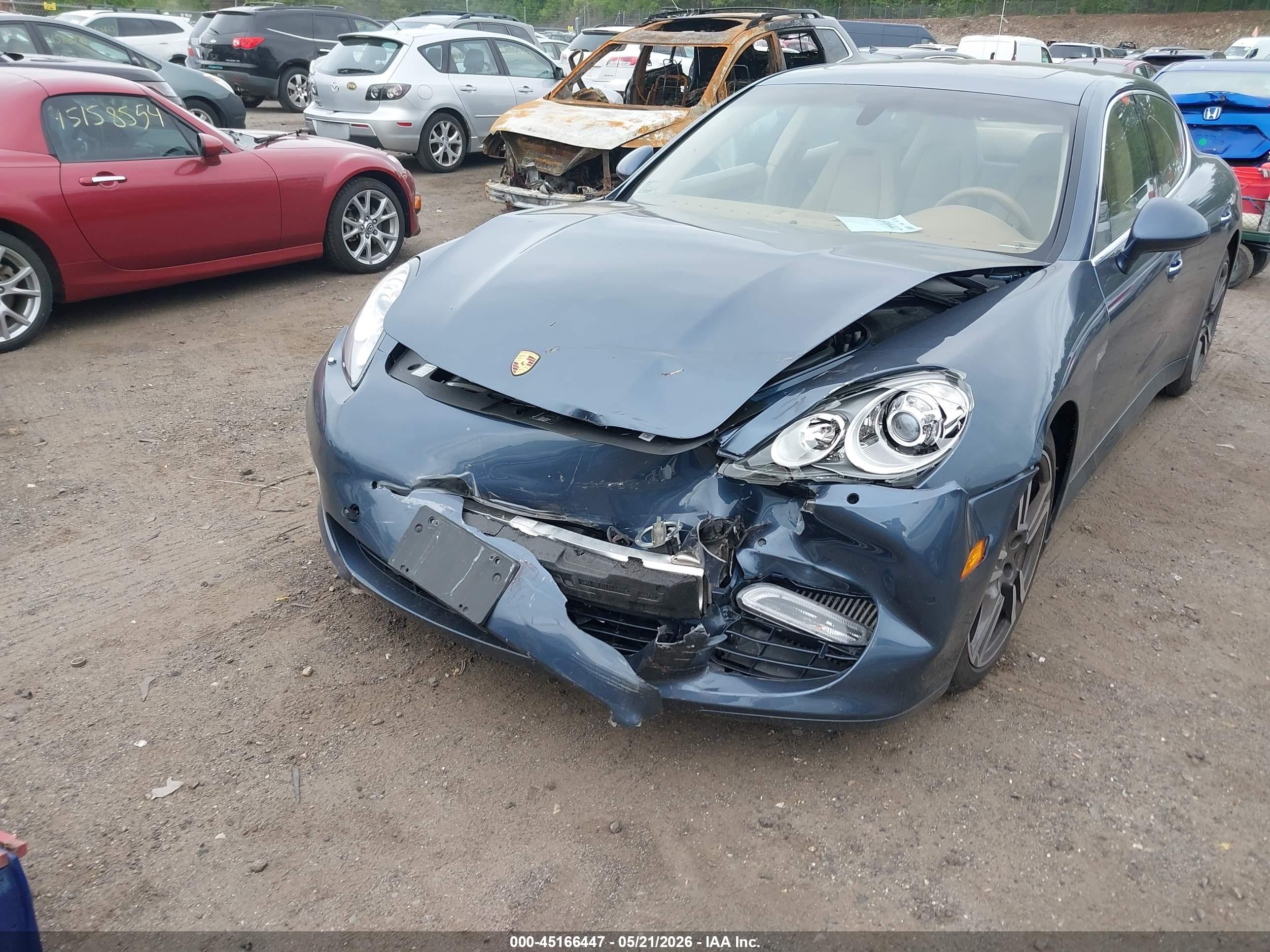 2012 Porsche Panamera Turbo Gray vin: WP0AC2A71CL091074