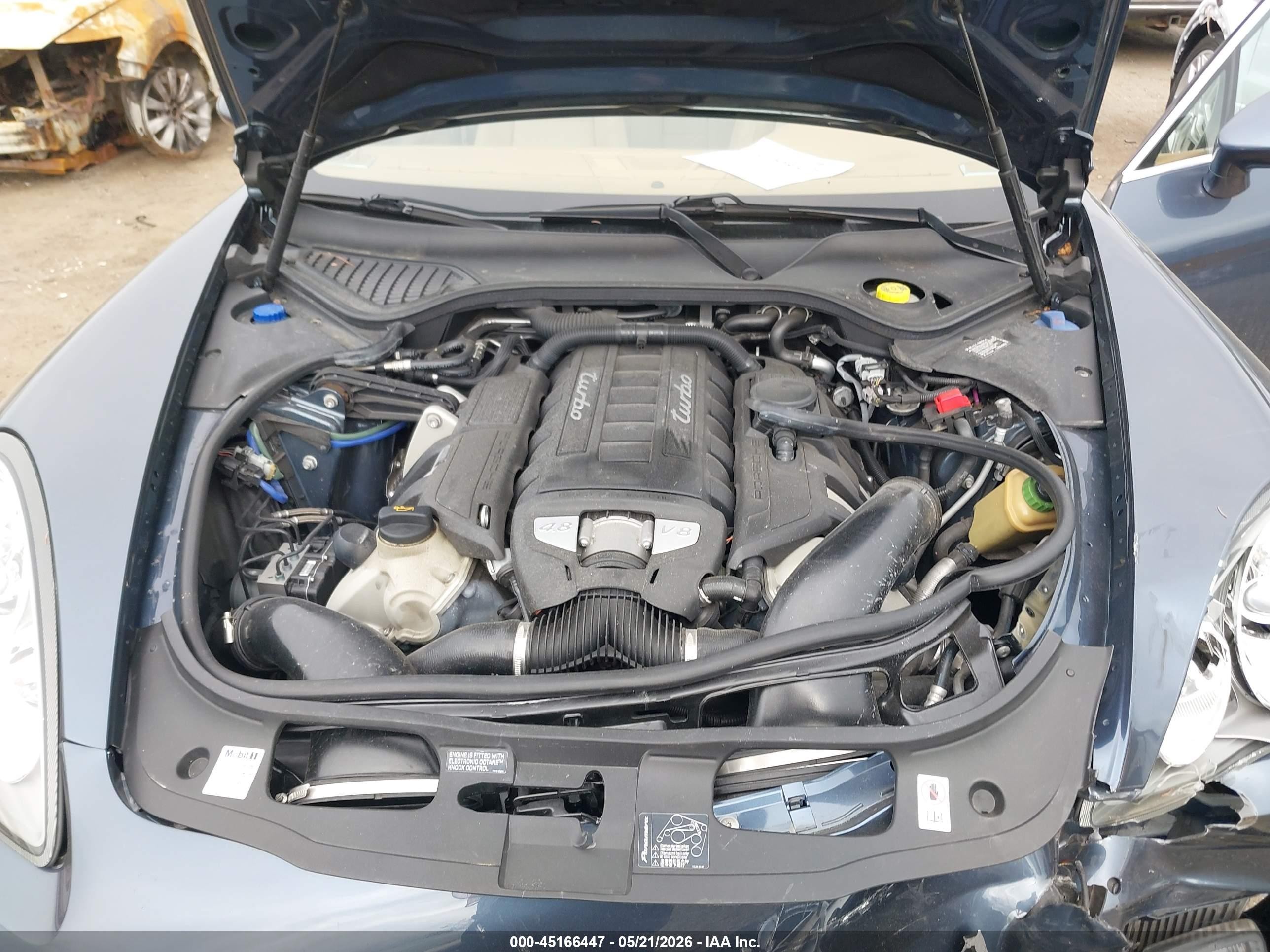 2012 Porsche Panamera Turbo Gray vin: WP0AC2A71CL091074