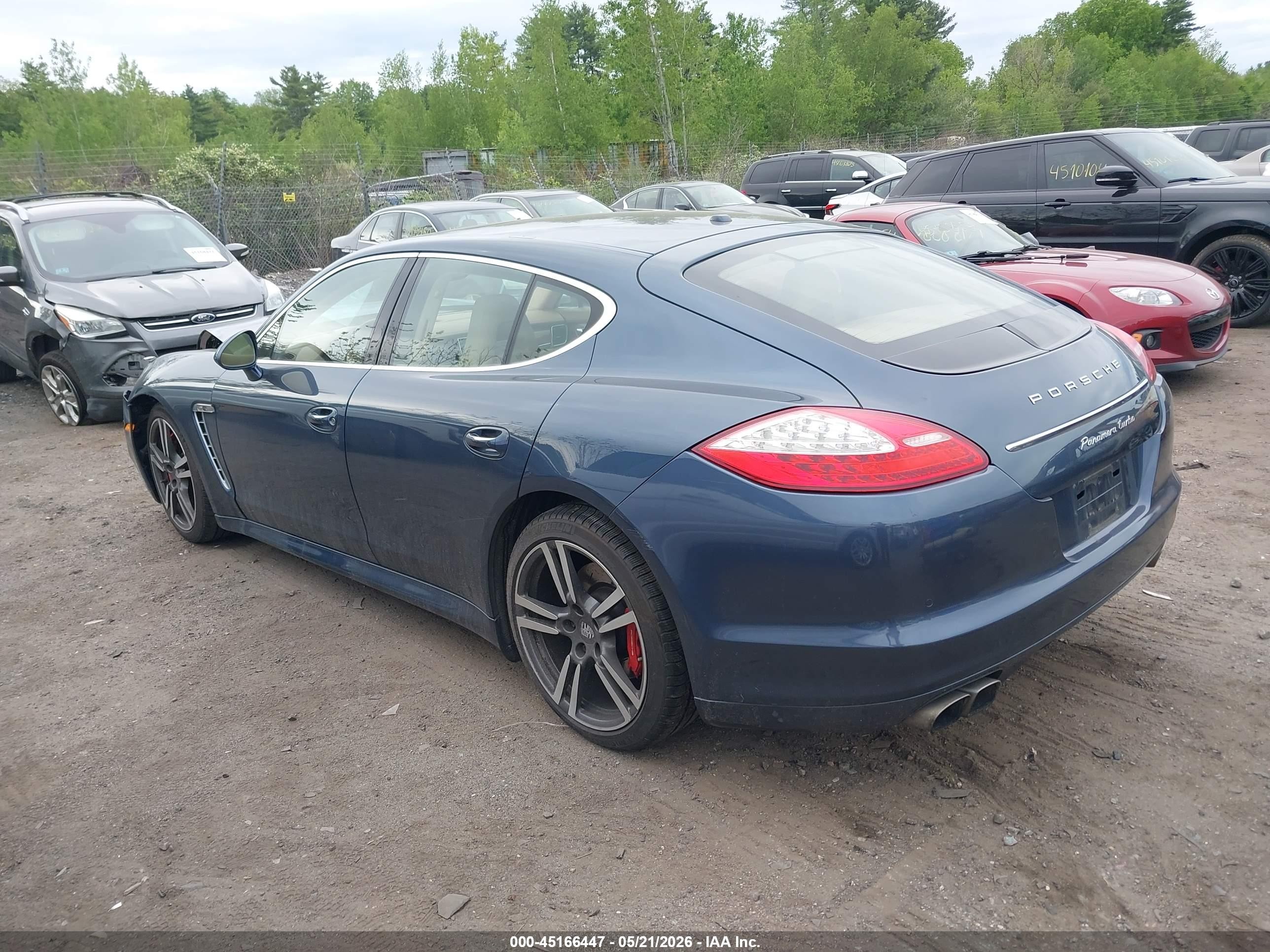 2012 Porsche Panamera Turbo Gray vin: WP0AC2A71CL091074
